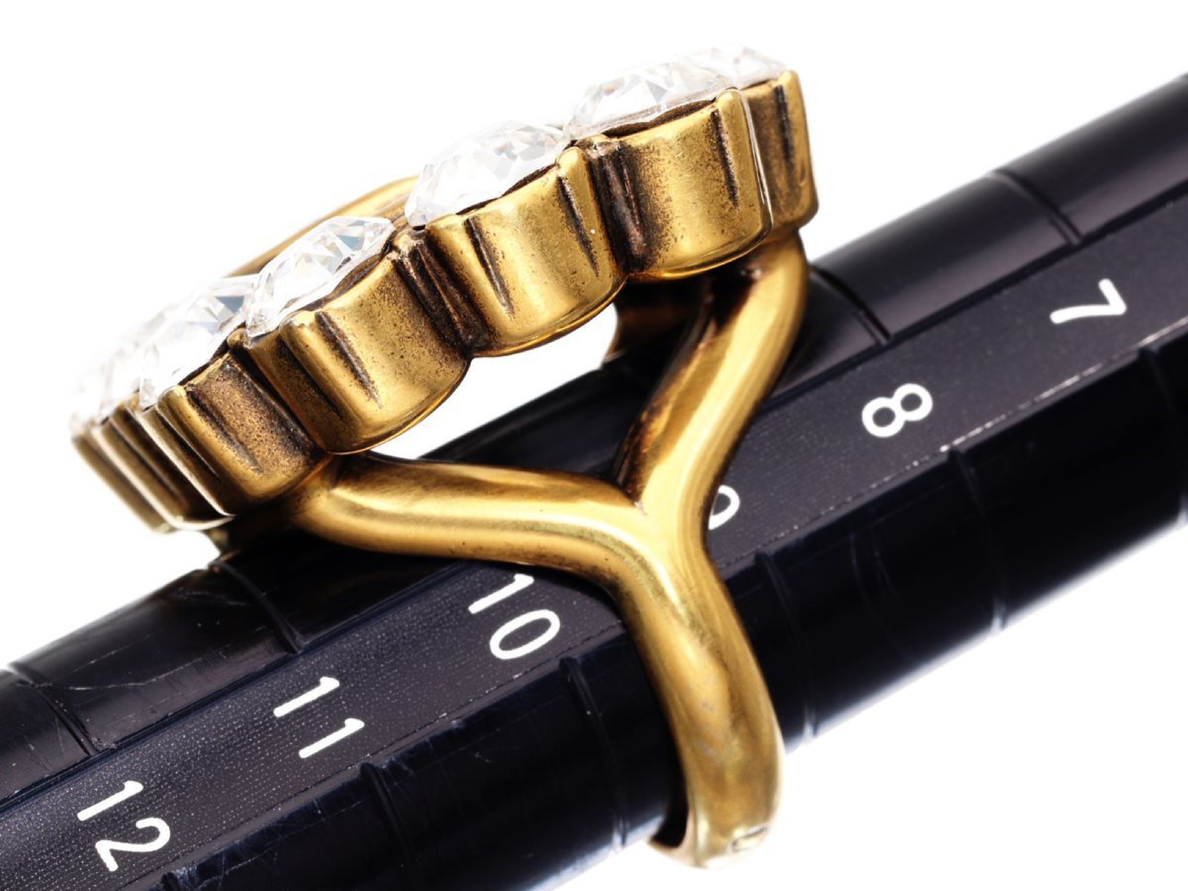 Marmont Double G XS Rhinestone GP Ring 23.2g — view 8