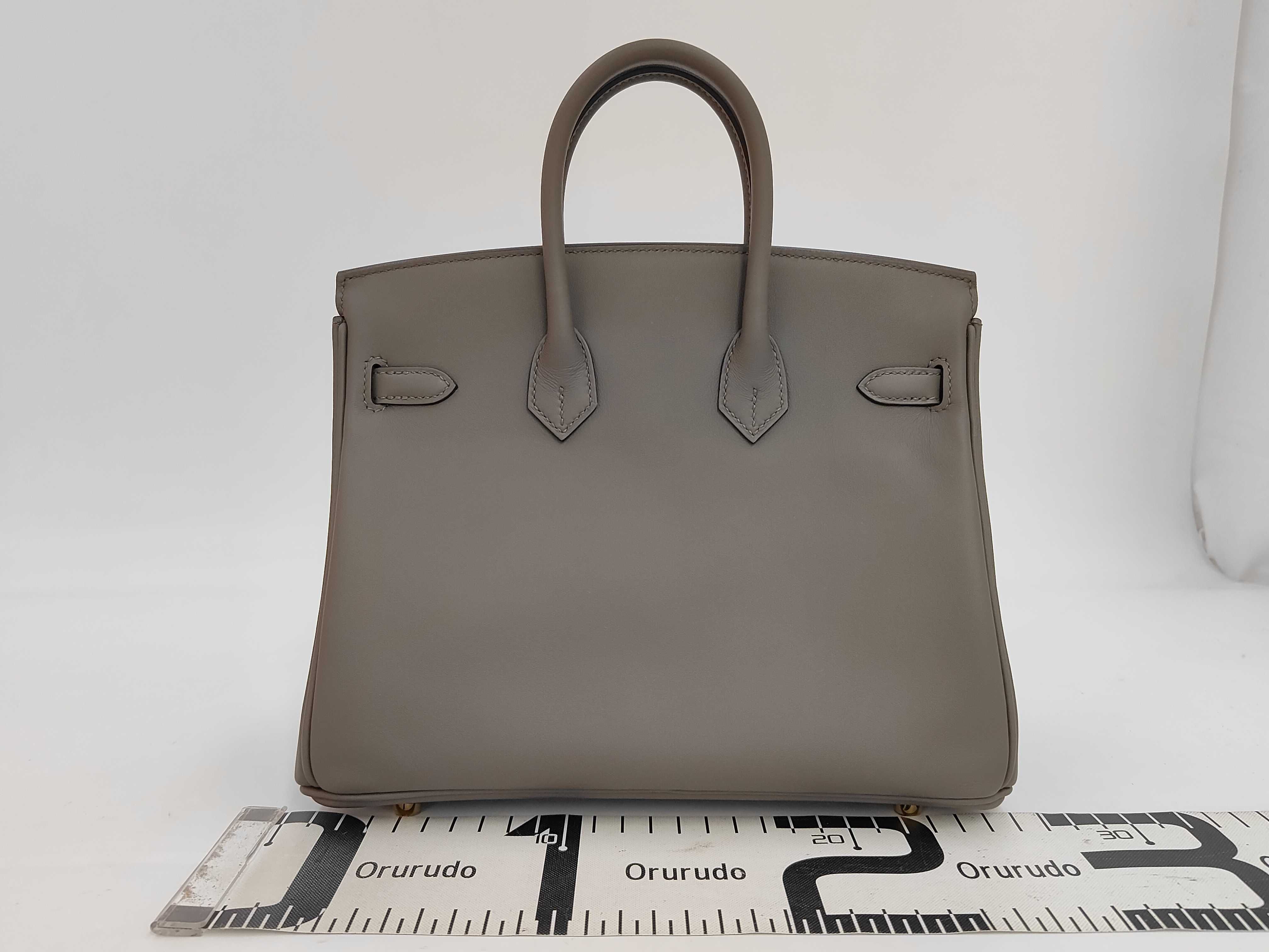 Birkin 25 Swift Etoupe Gold Hardware G Stamp Handbag Brand New Handbag — view 2