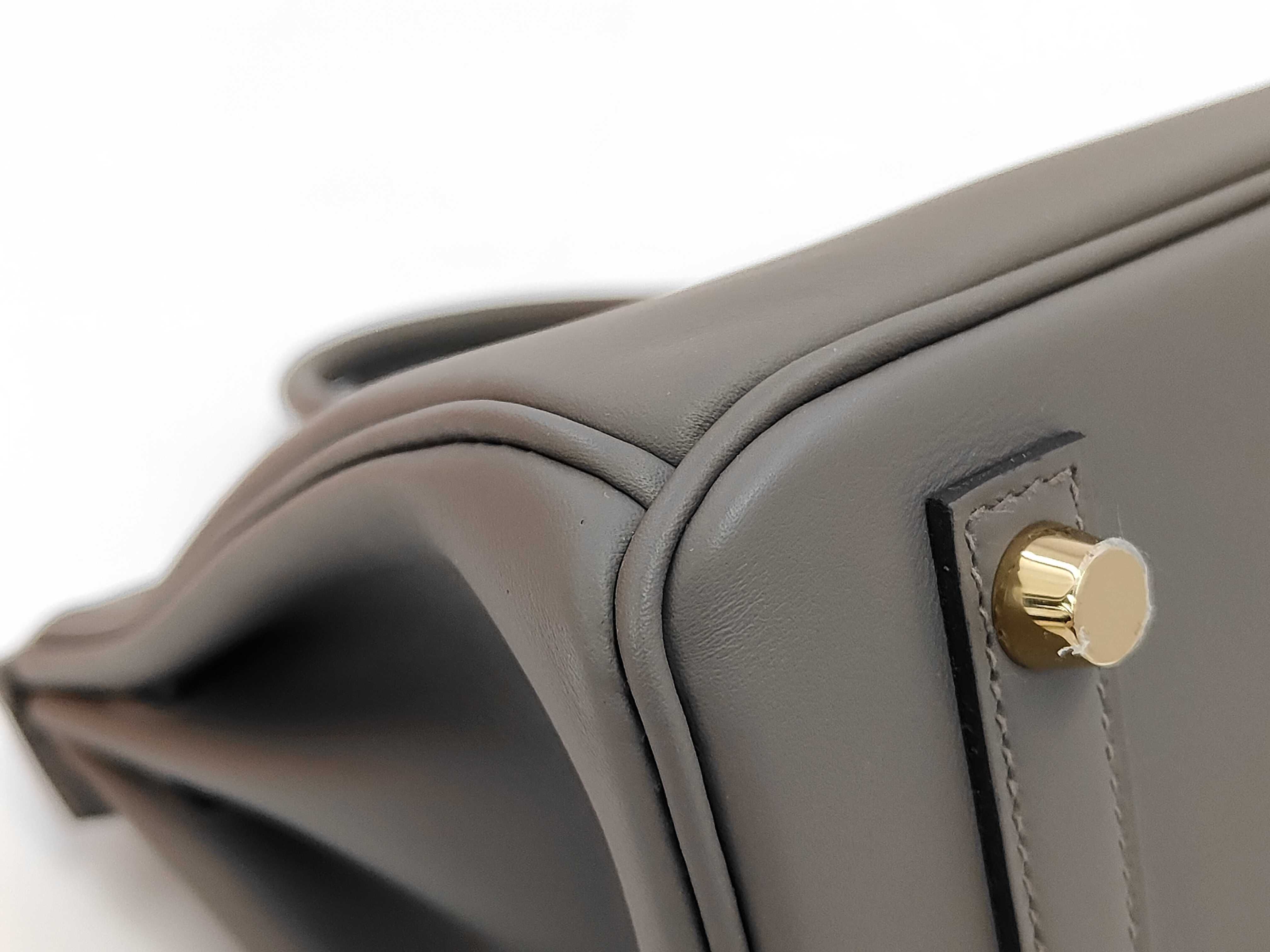 Birkin 25 Swift Etoupe Gold Hardware G Stamp Handbag Brand New Handbag — view 6