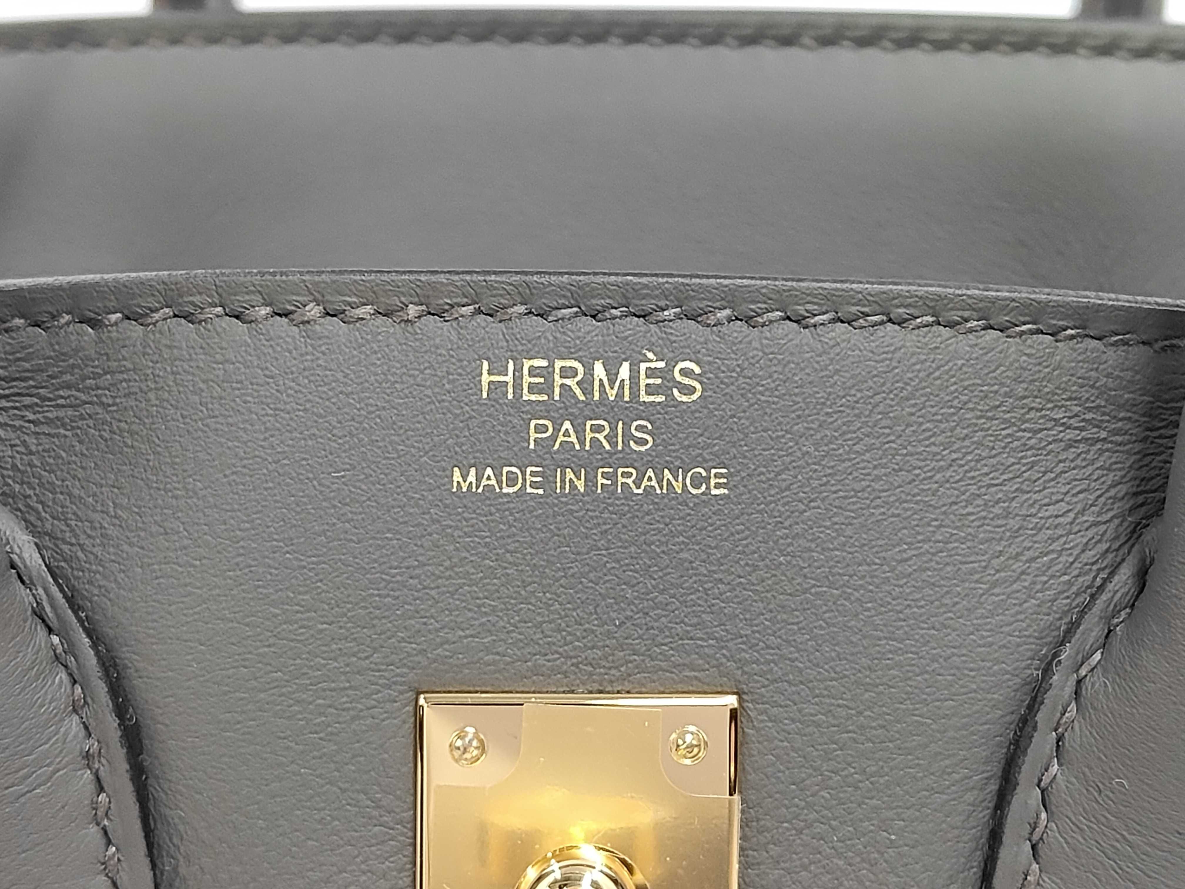 Birkin 25 Swift Etoupe Gold Hardware G Stamp Handbag Brand New Handbag — view 10