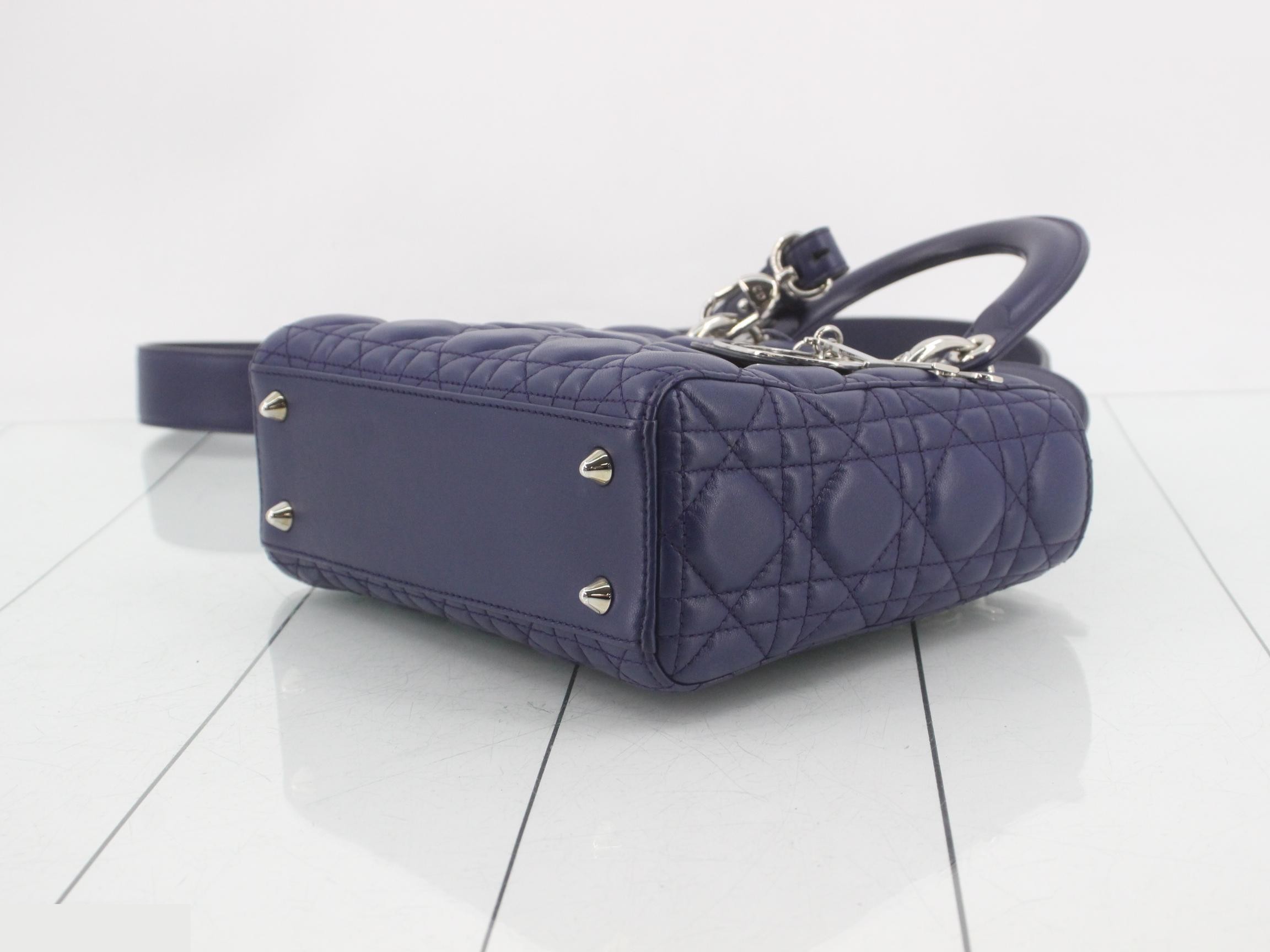Lady Dior Cannage Lamb 2-Way Shoulder/Handbag — view 6