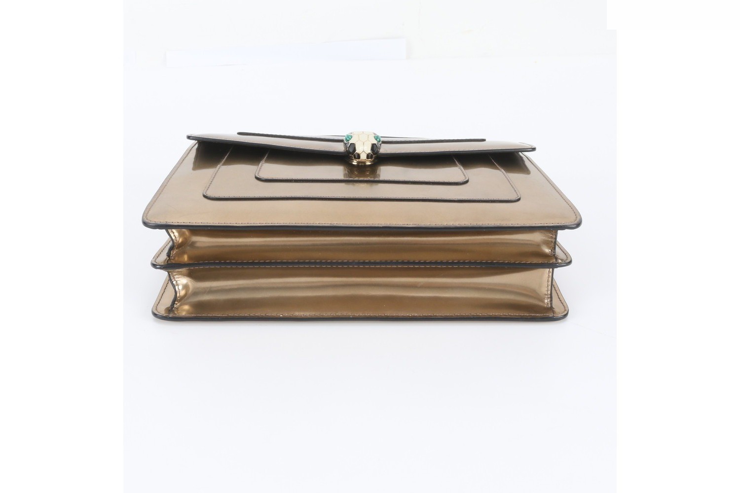 Serpenti Chain Leather 2-Way Shoulder Bag — view 7