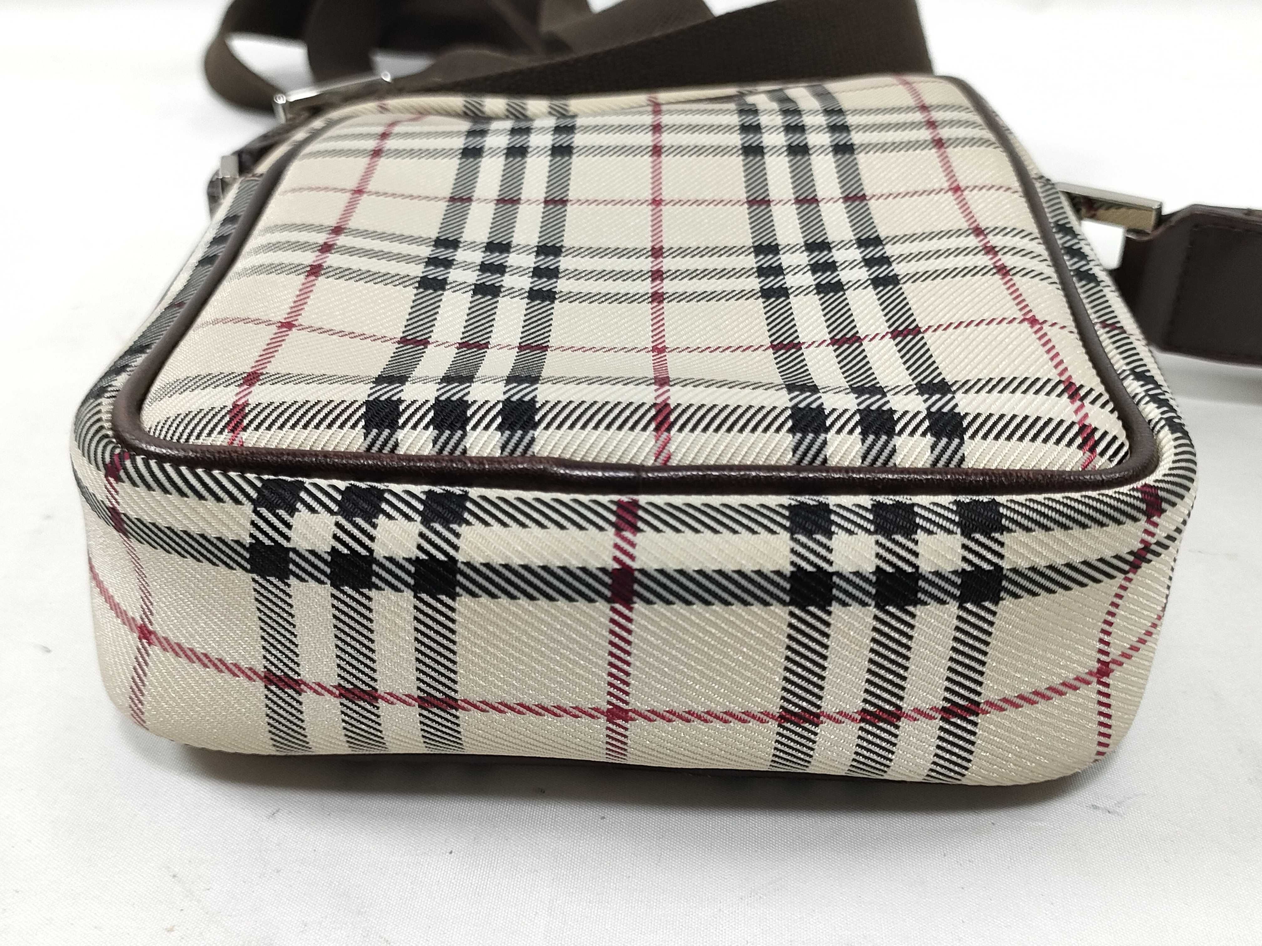 Nova Check Canvas Leather Shoulder Bag — view 3