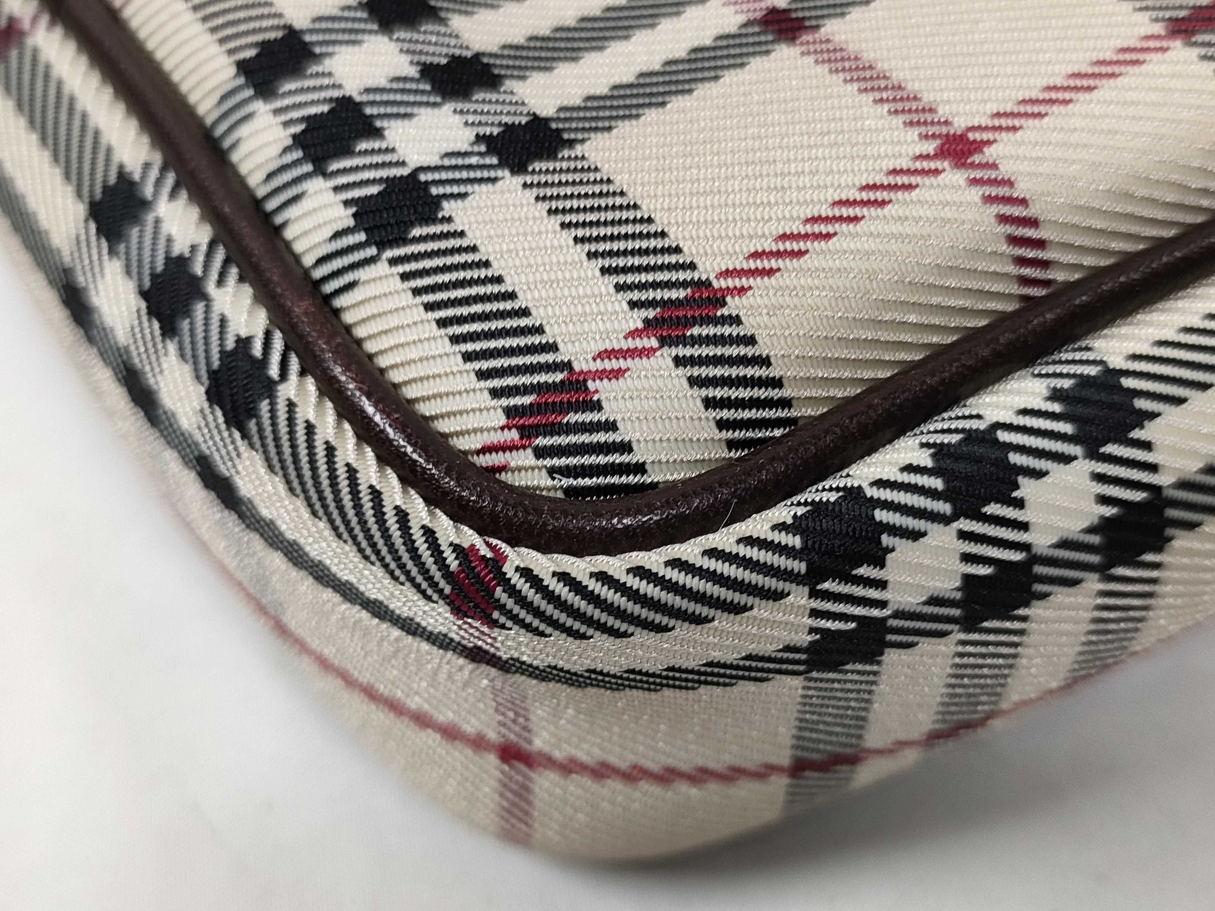 Nova Check Canvas Leather Shoulder Bag — view 4