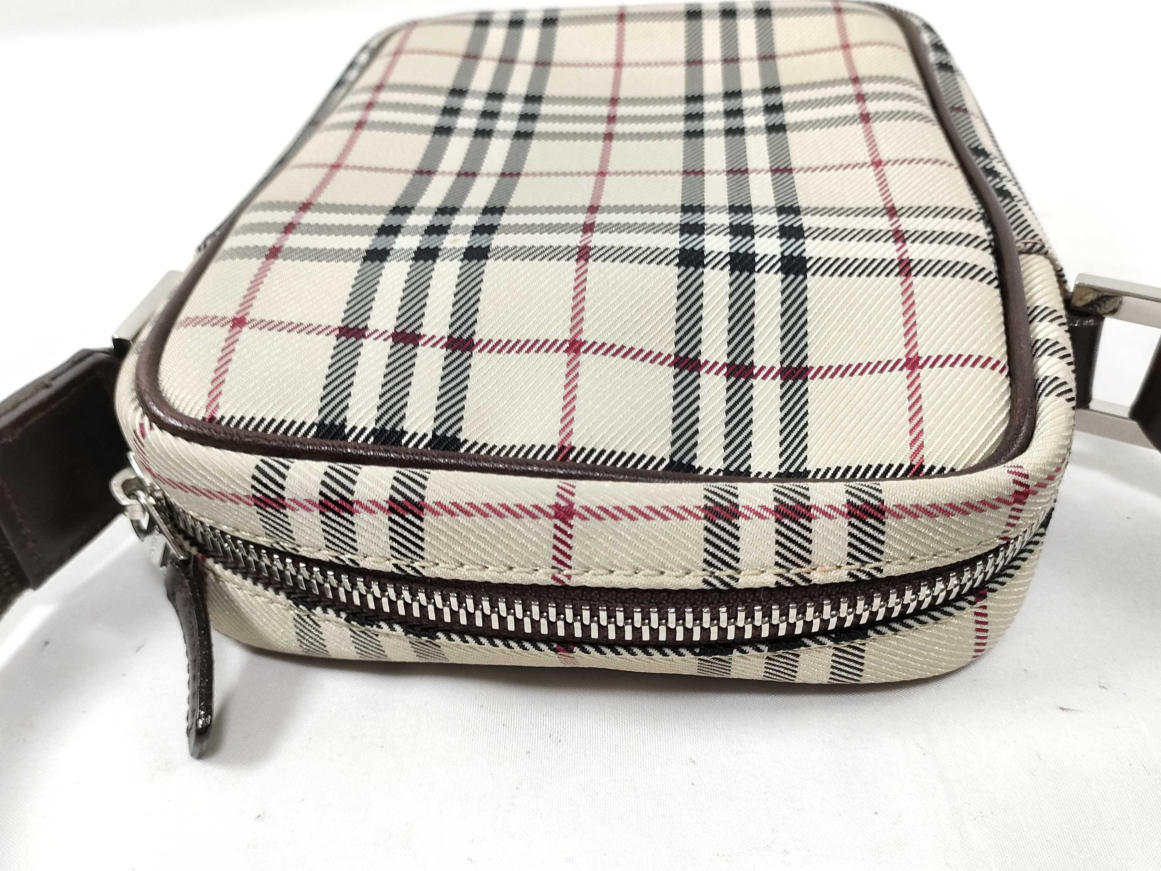 Nova Check Canvas Leather Shoulder Bag — view 7