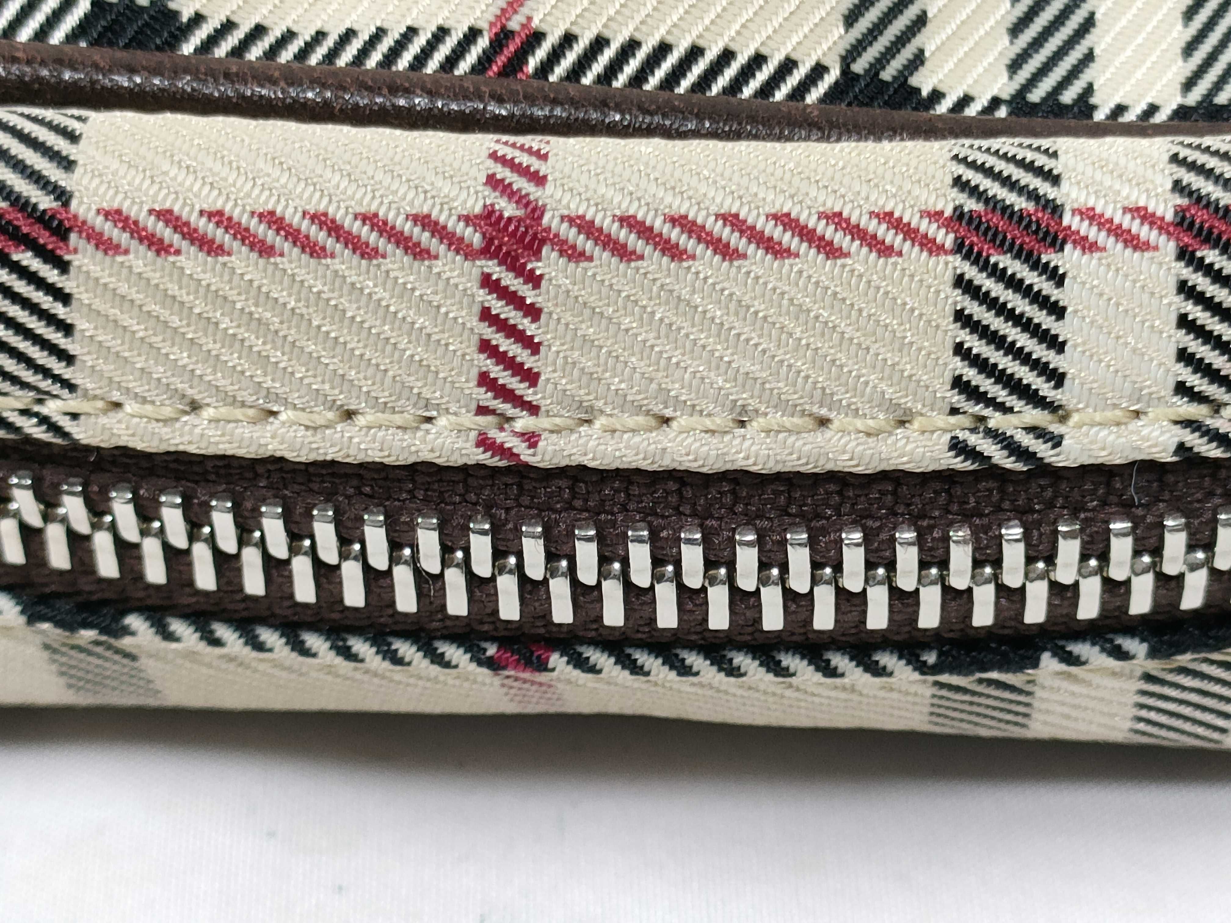 Nova Check Canvas Leather Shoulder Bag — view 8