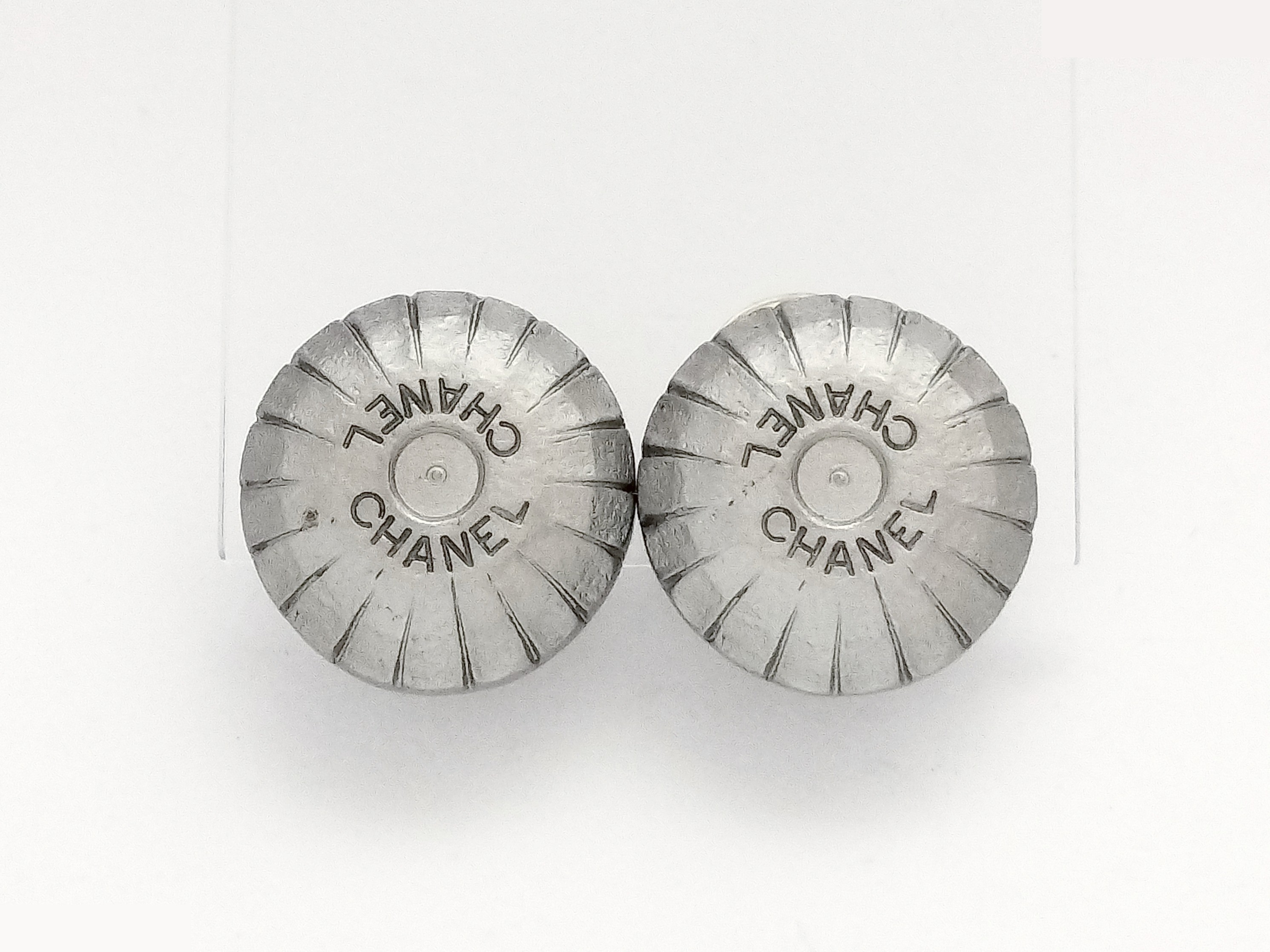 Logo Silver Earrings