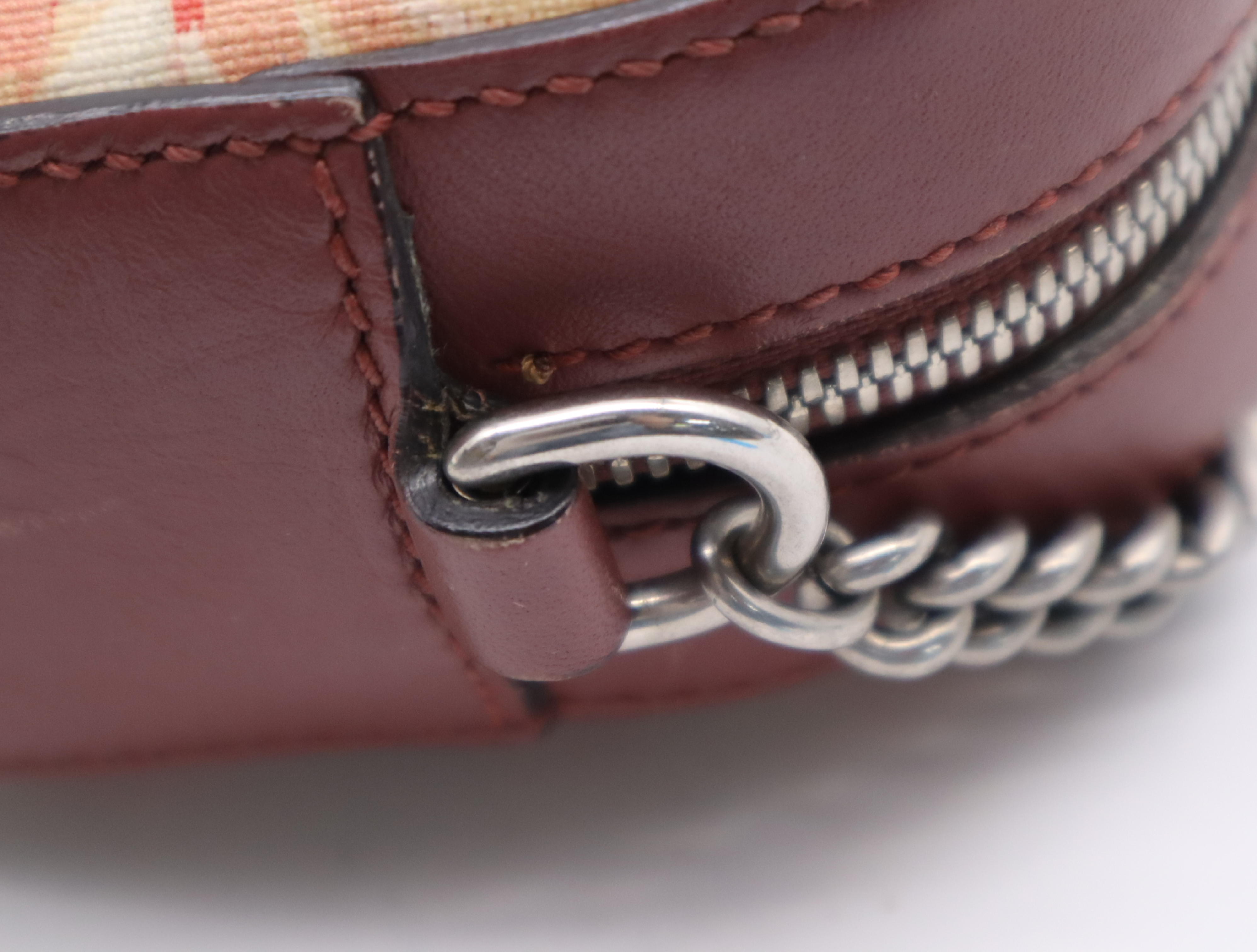 409535GG Blooms Chain Shoulder Bag, Floral Pattern, Multicolor, Brown, with Dust Bag. — view 8