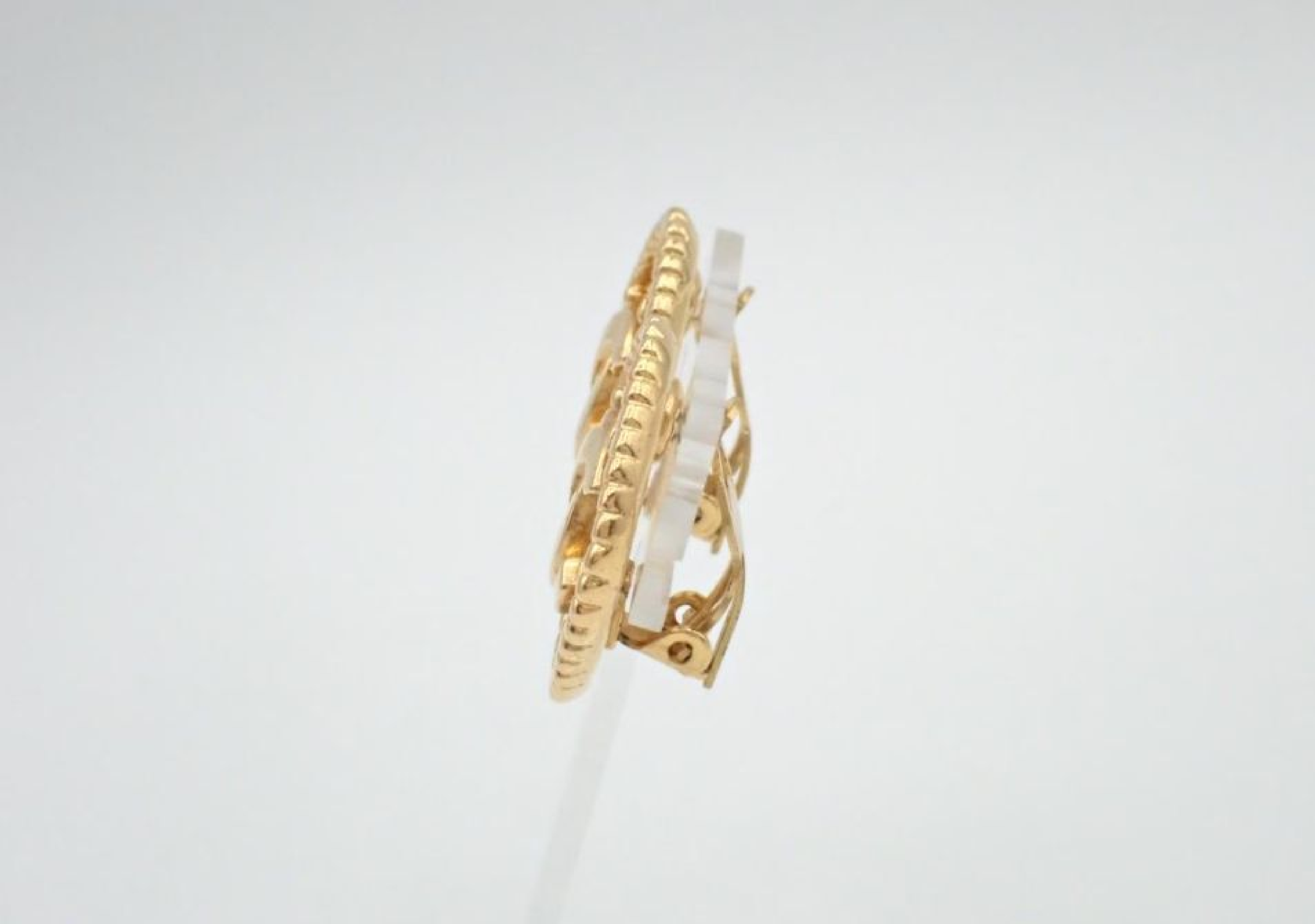 Coco Mark Gold Earrings (with markings) 95A Earrings — view 3