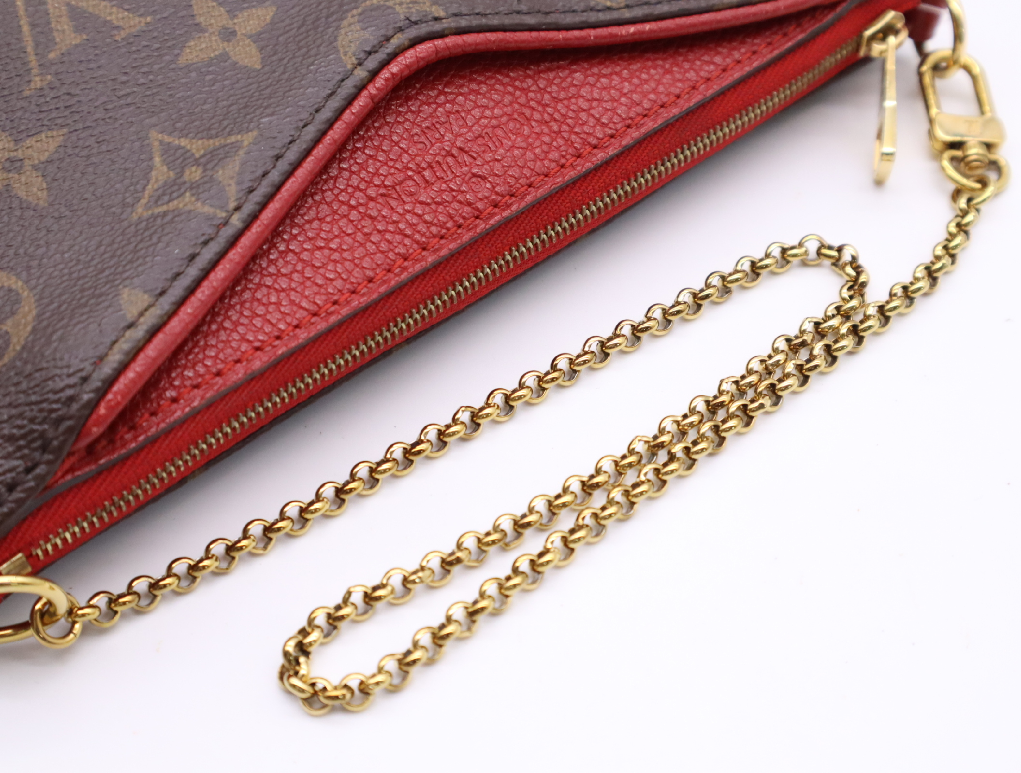M41638 Monogram Pallas Clutch Cerise Shoulder Bag — view 10