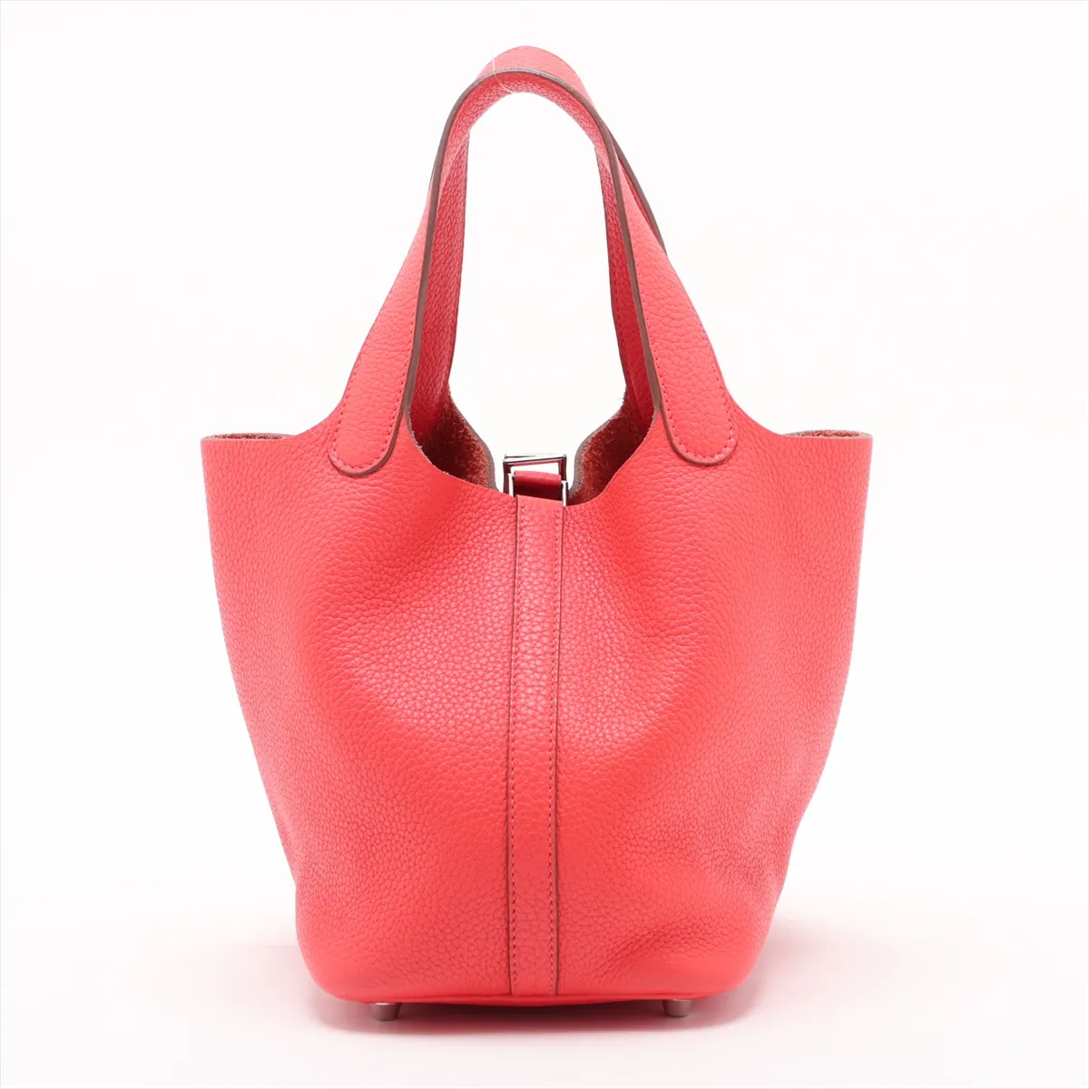 Picotin Lock 18 PM, Taurillon Clemence leather, Rouge Pivoine, Silver hardware R: 2014 — view 2