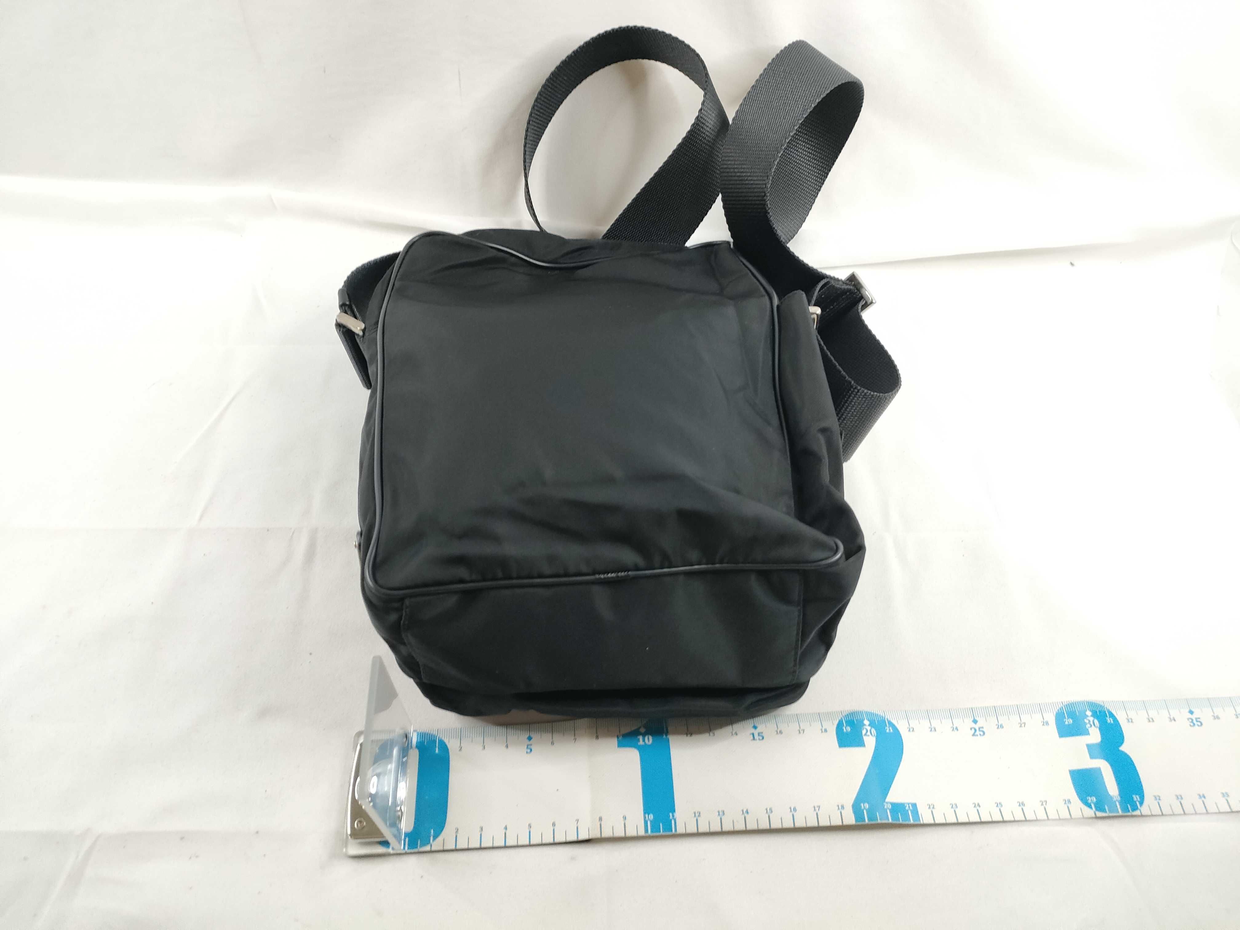 Nylon Shoulder Bag, Black Nylon Shoulder Bag — view 2