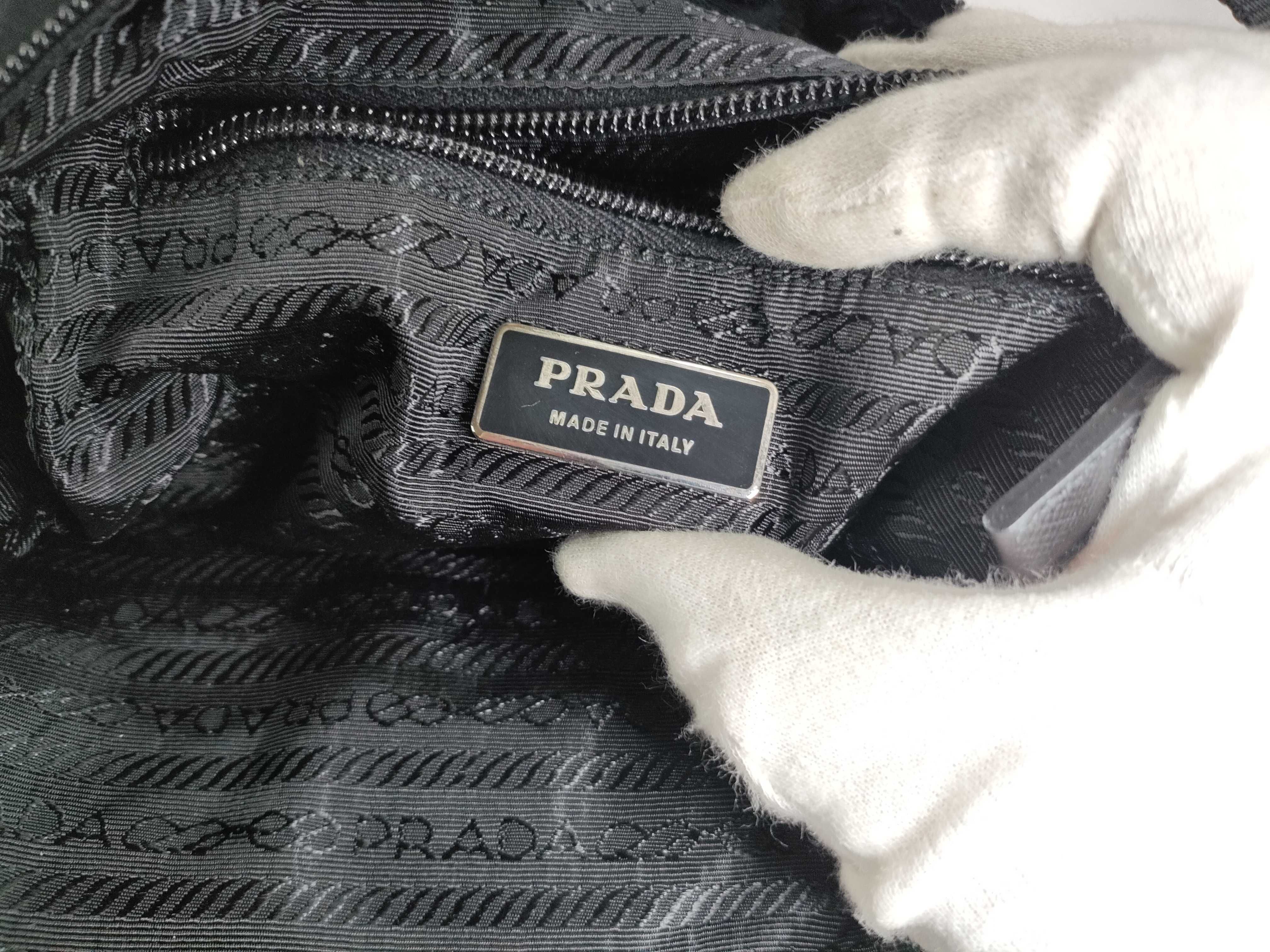 Nylon Shoulder Bag, Black Nylon Shoulder Bag — view 13