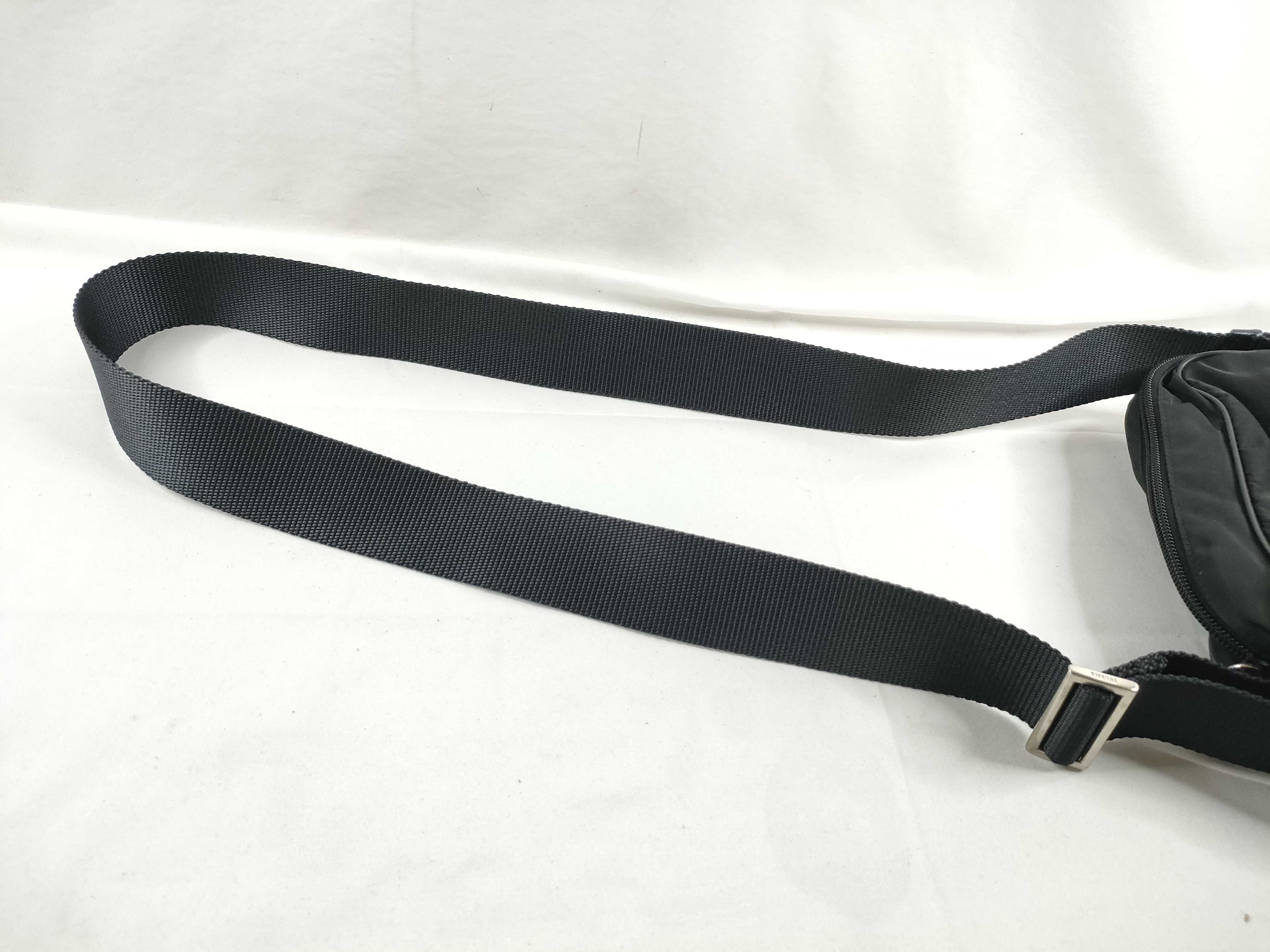 Nylon Shoulder Bag, Black Nylon Shoulder Bag — view 6