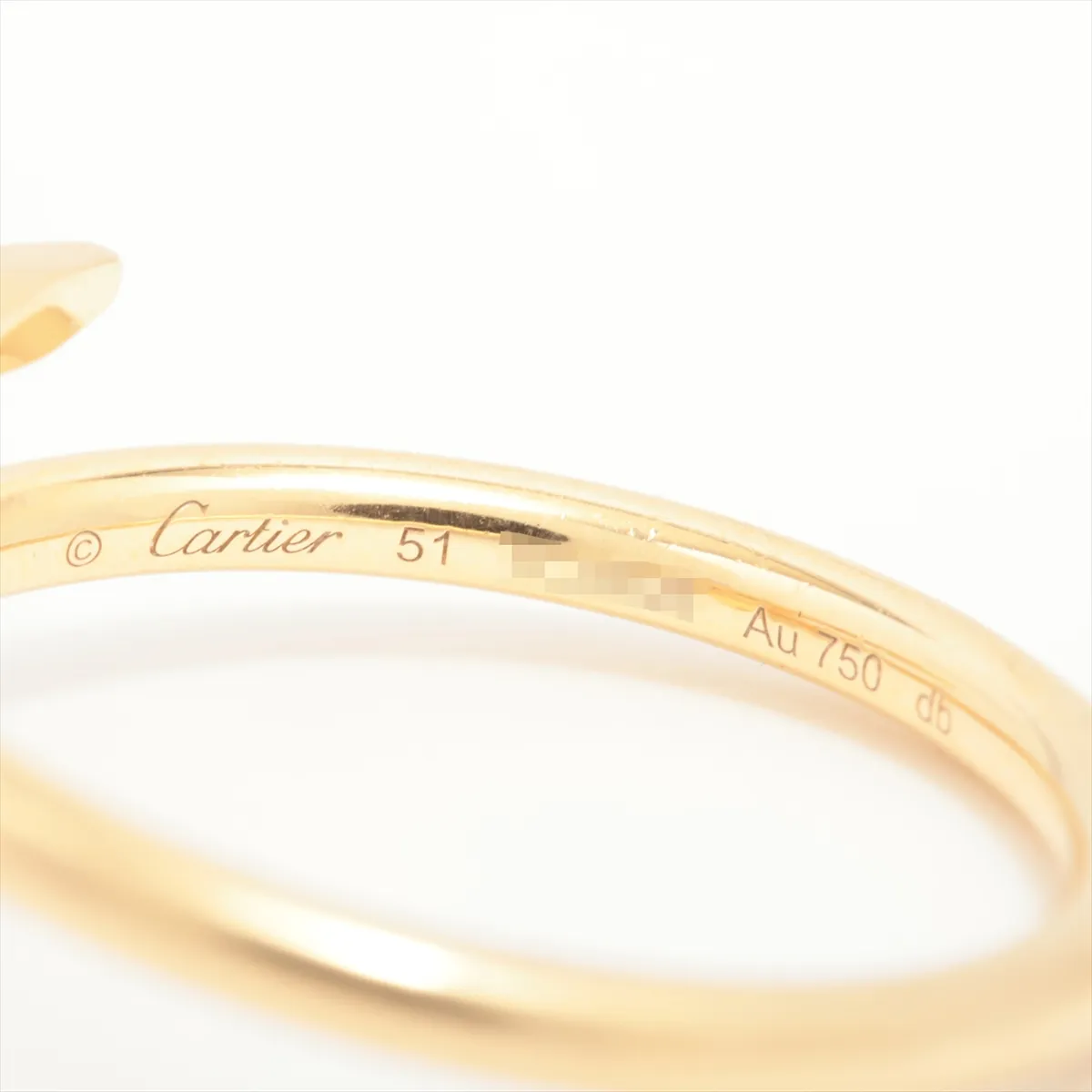 Just Ankle SM Ring 750(YG) 3.4g 51 TCA826 Distortion — view 3