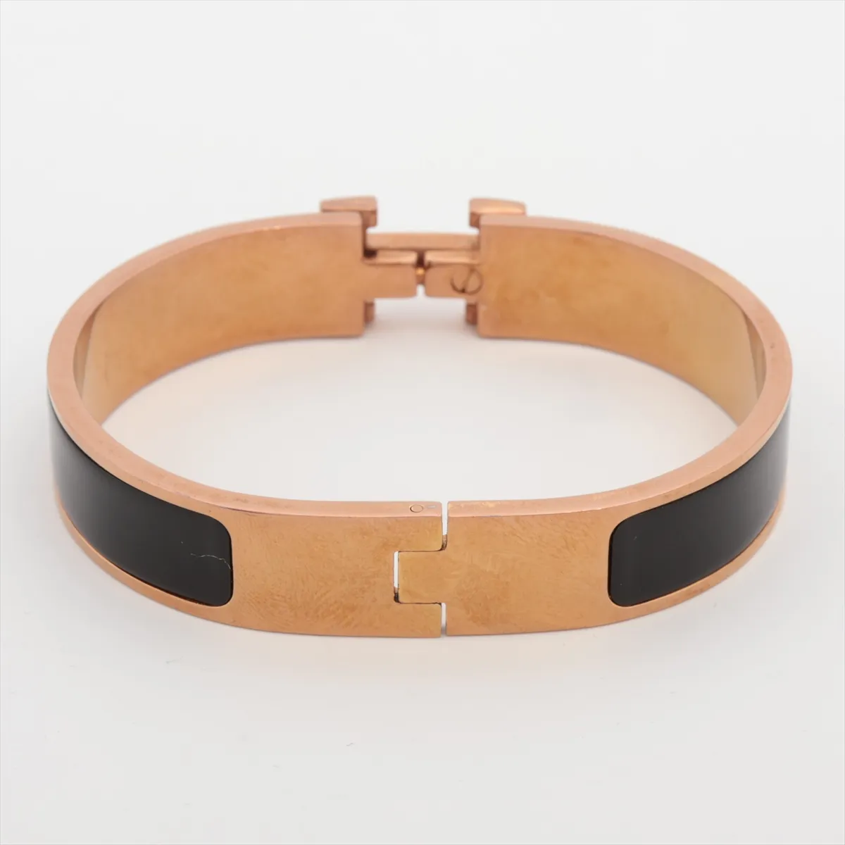 Click H Fan Bangle, GP Gold x Black, — view 2