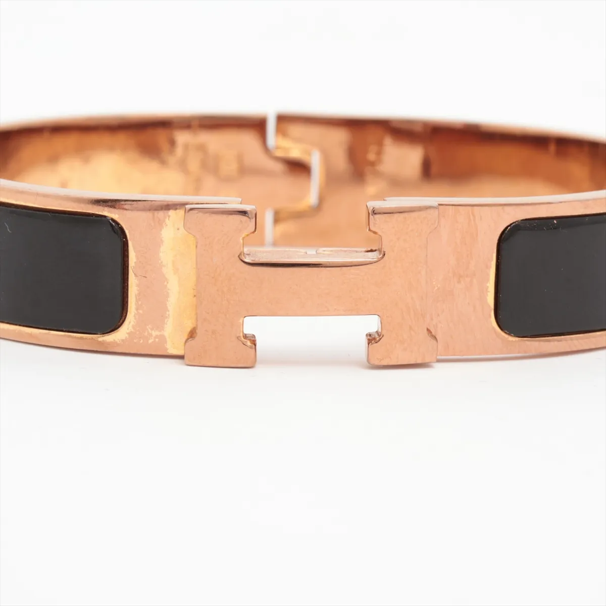 Click H Fan Bangle, GP Gold x Black, — view 3