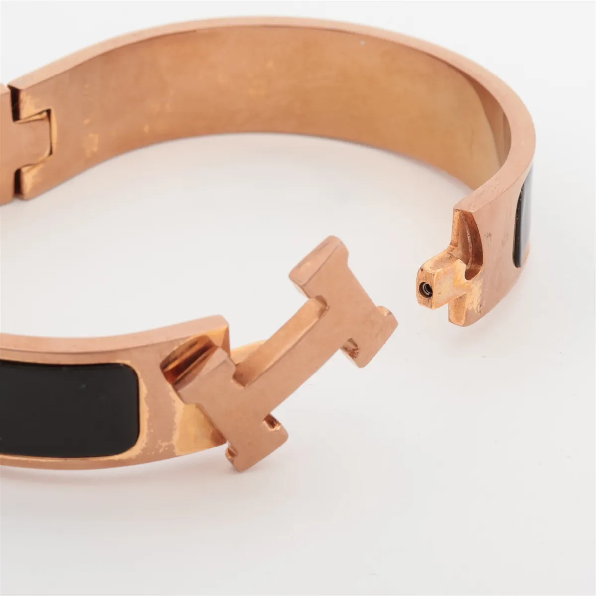 Click H Fan Bangle, GP Gold x Black, — view 5