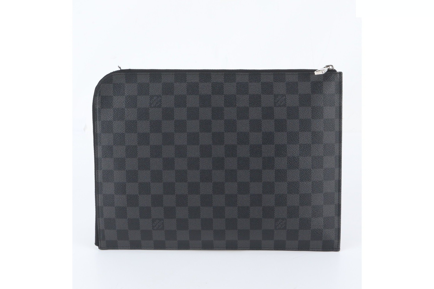 Damier Graphite Pochette Jour GM N64437 Leather Second Bag — view 2