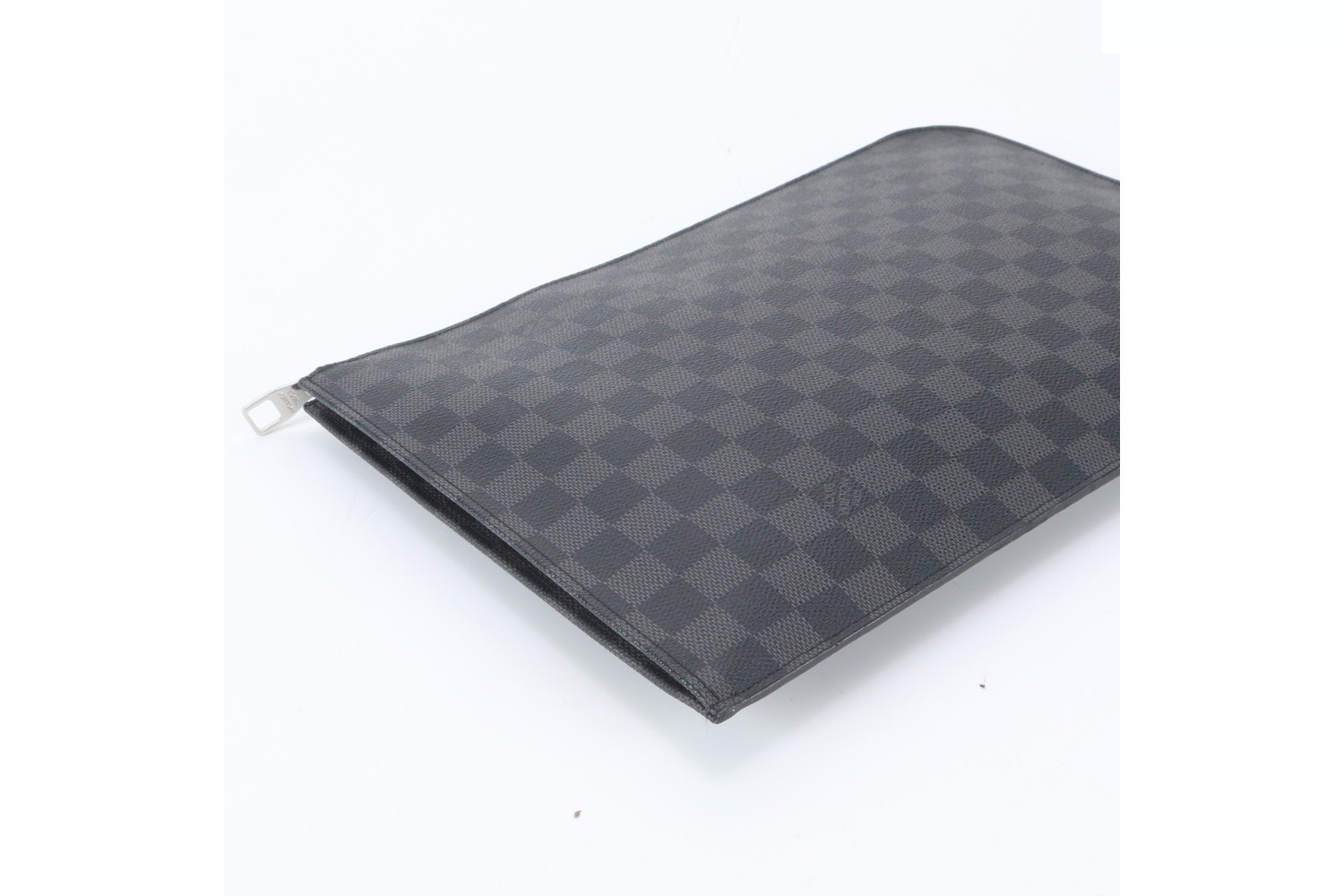 Damier Graphite Pochette Jour GM N64437 Leather Second Bag — view 4