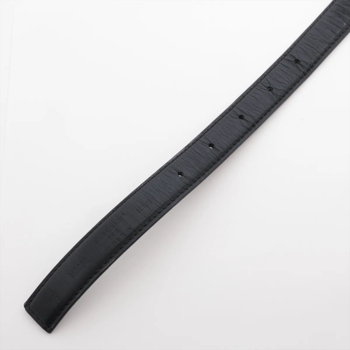 M8232W Belt Pretty LV20MM Reversible BC1295 Belt 75 GP x PVC x Leather Noir — view 3