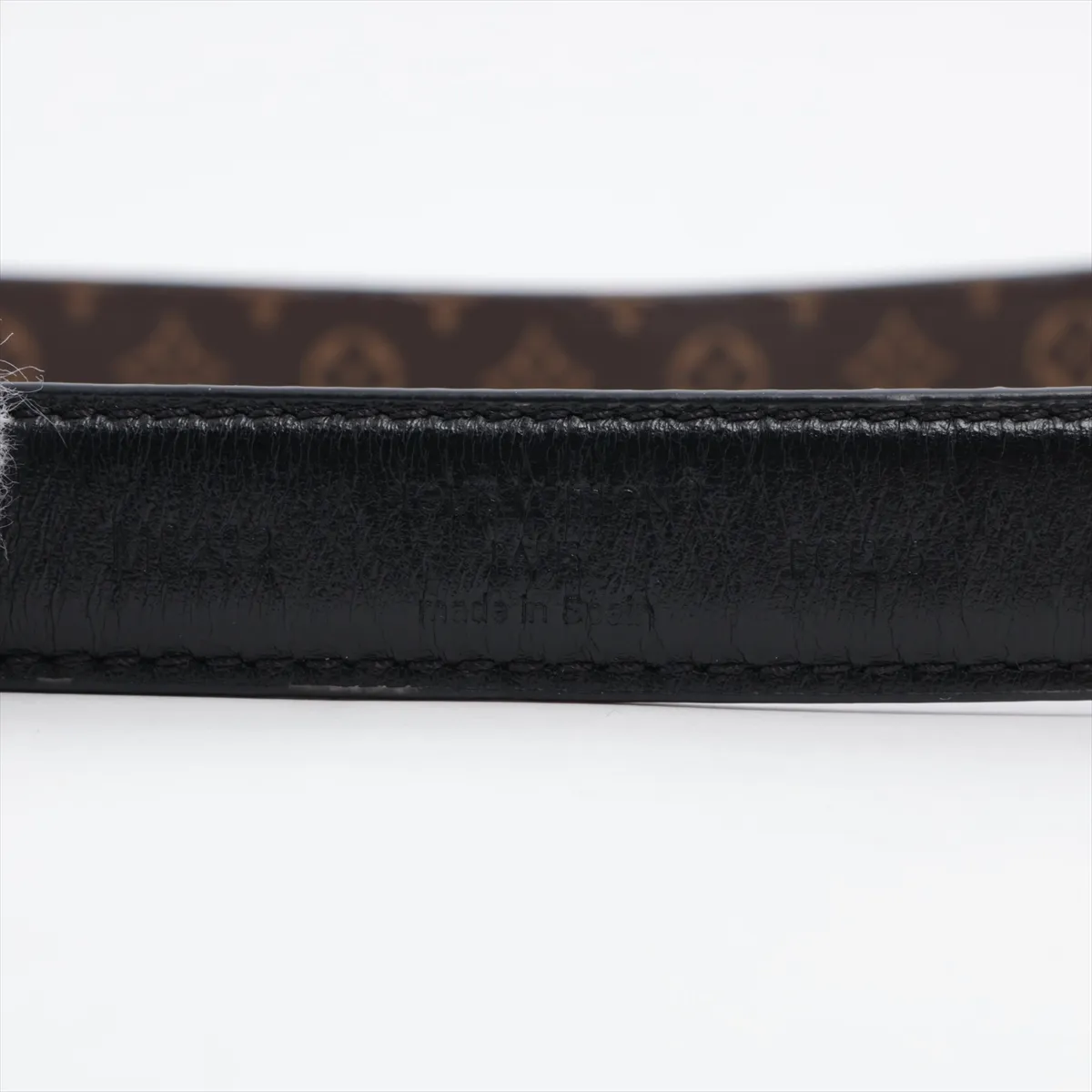 M8232W Belt Pretty LV20MM Reversible BC1295 Belt 75 GP x PVC x Leather Noir — view 5