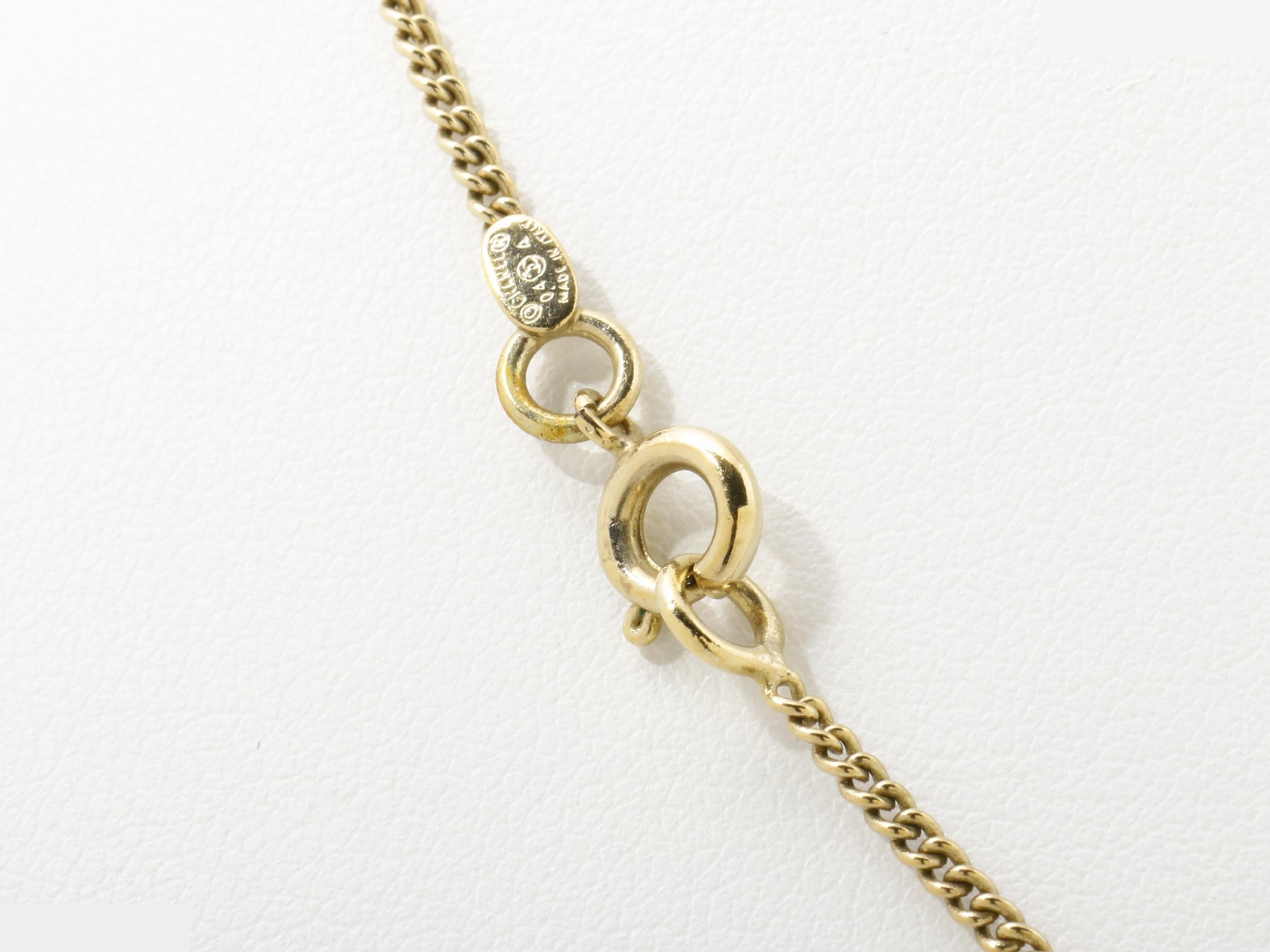 Gold necklace, neck circumference approximately 46 cm — view 2