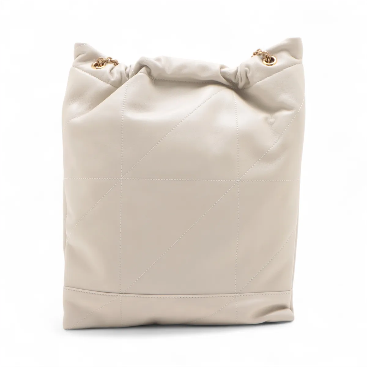 Jamie Leather Chain Shoulder Bag White 781666 — view 2