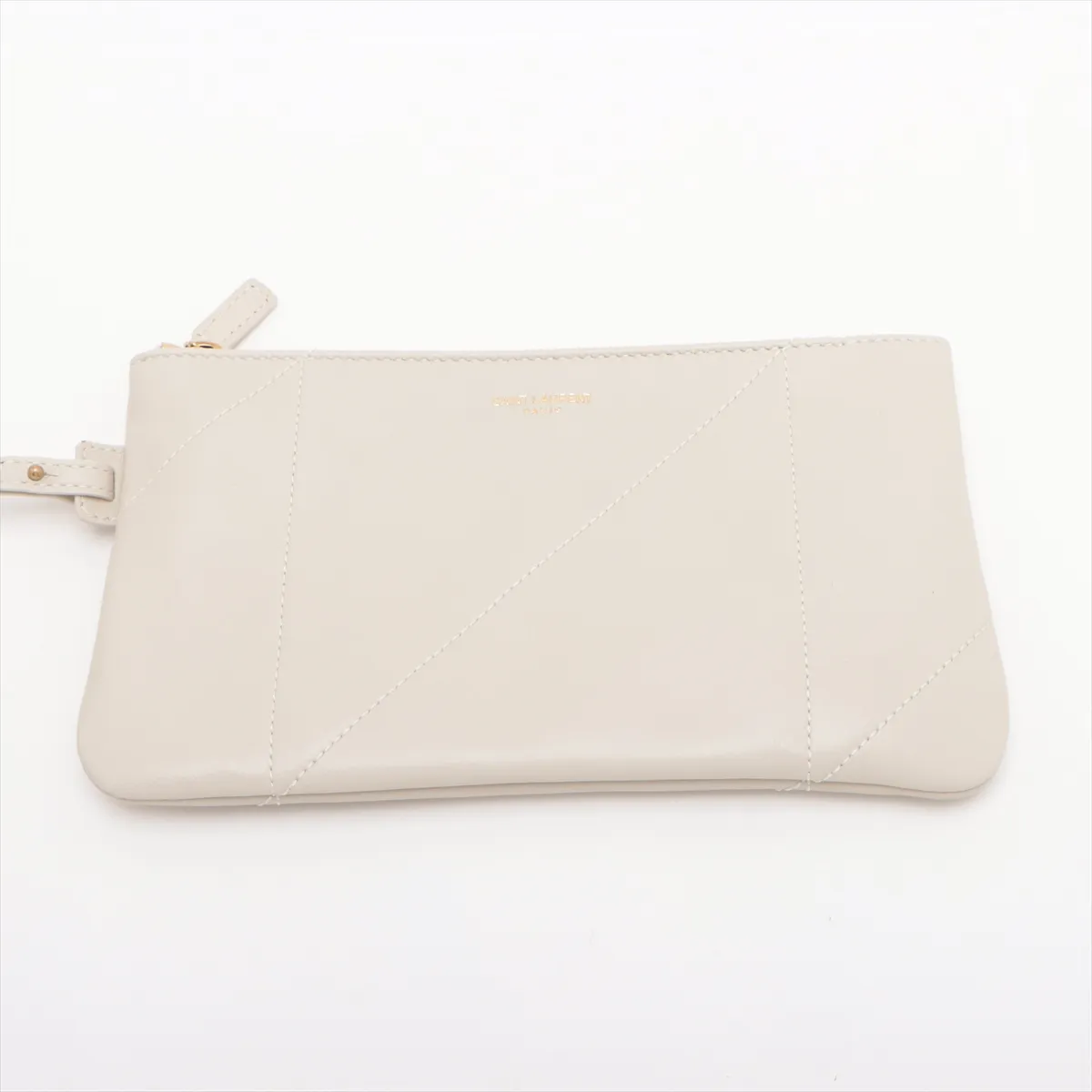 Jamie Leather Chain Shoulder Bag White 781666 — view 10