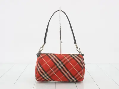 Nova Check One-Shoulder Bag, Red