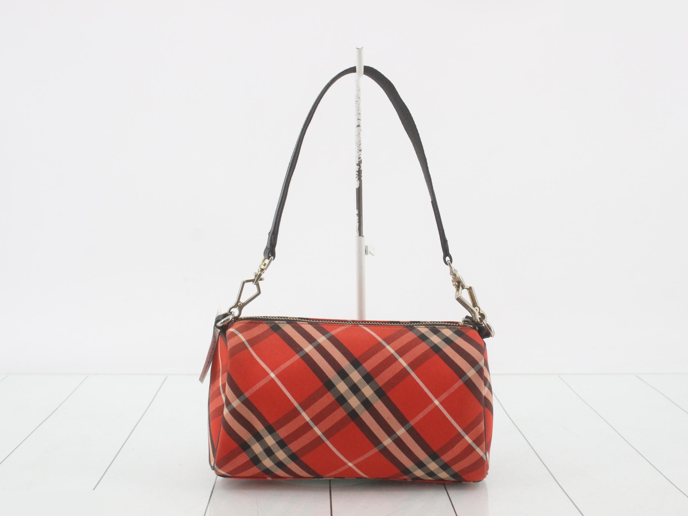 Nova Check One-Shoulder Bag, Red — view 2