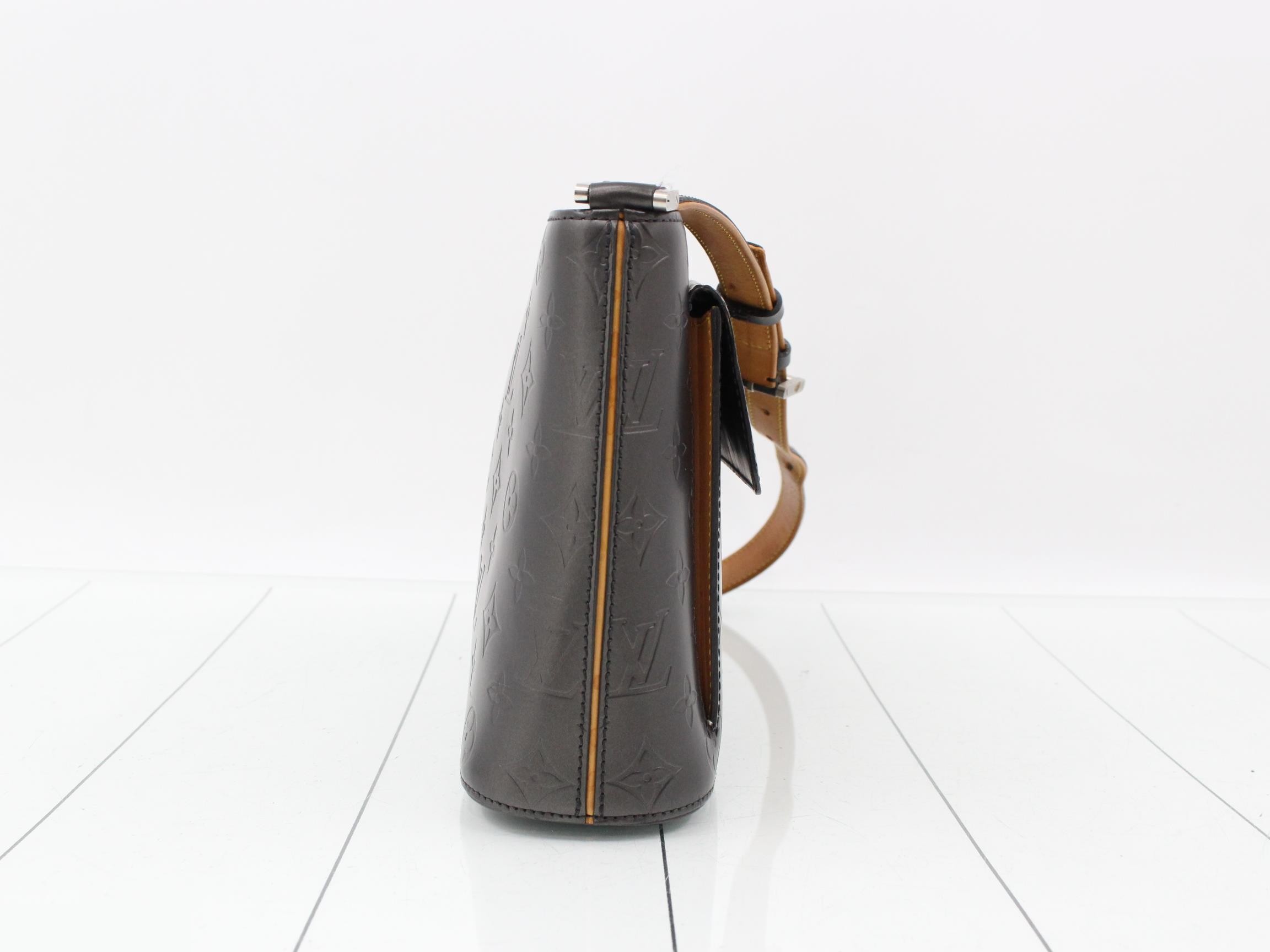 Monogram Matte Alston Noir Shoulder Bag — view 4
