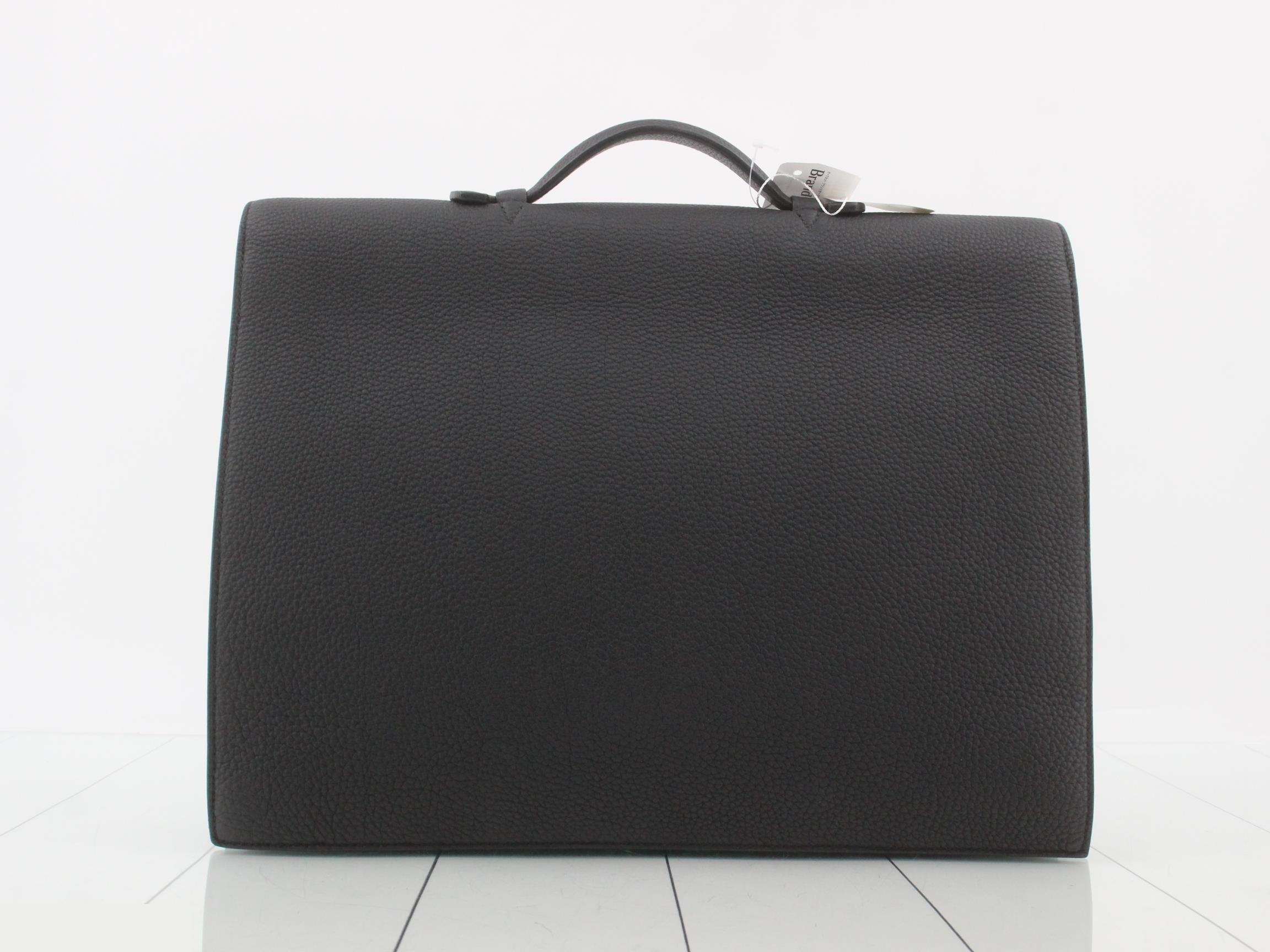 Sac à Dépêches 38 Togo Business Bag, R Stamp, Black — view 2