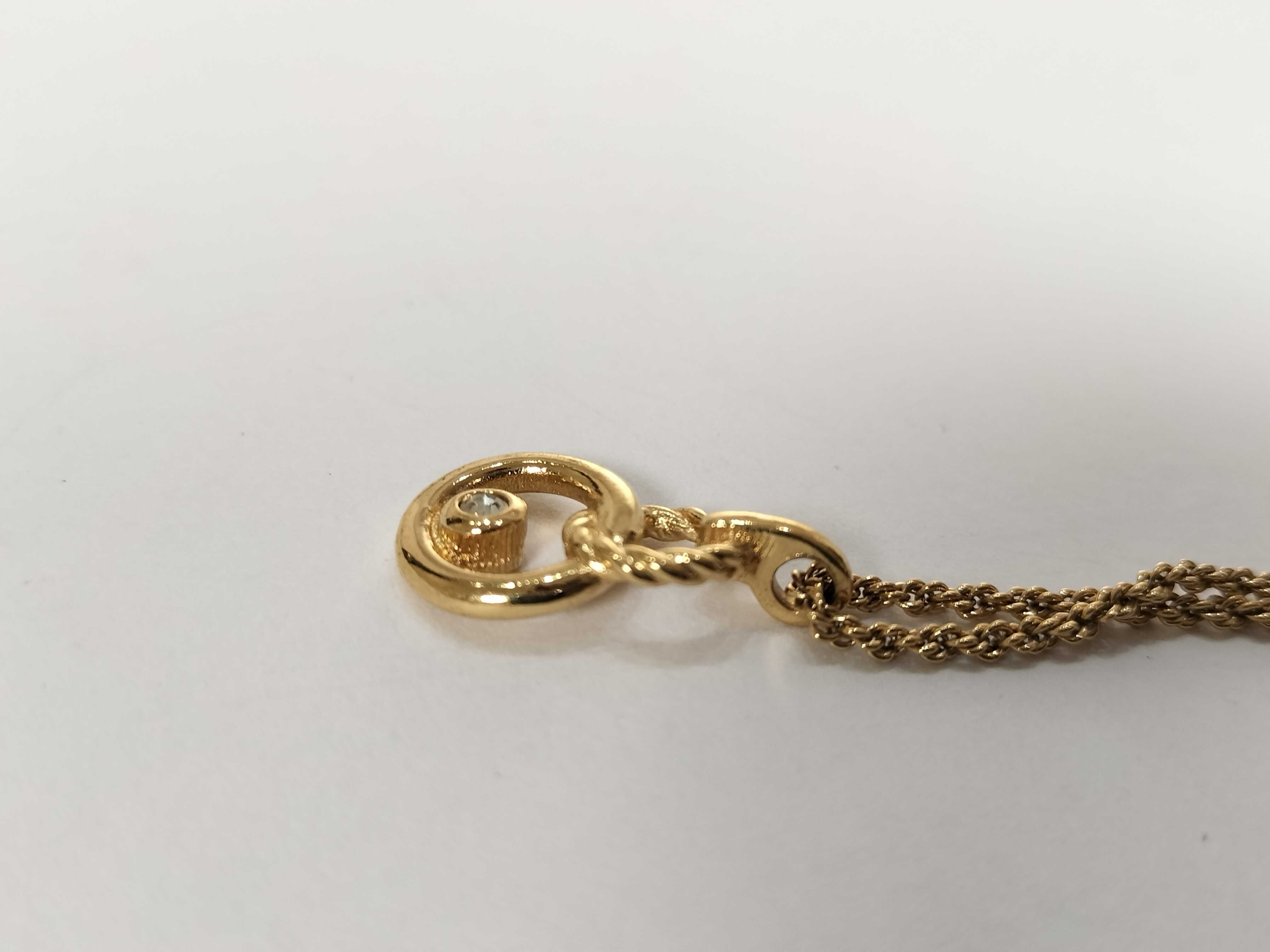 Gold Necklace with Stones — view 3