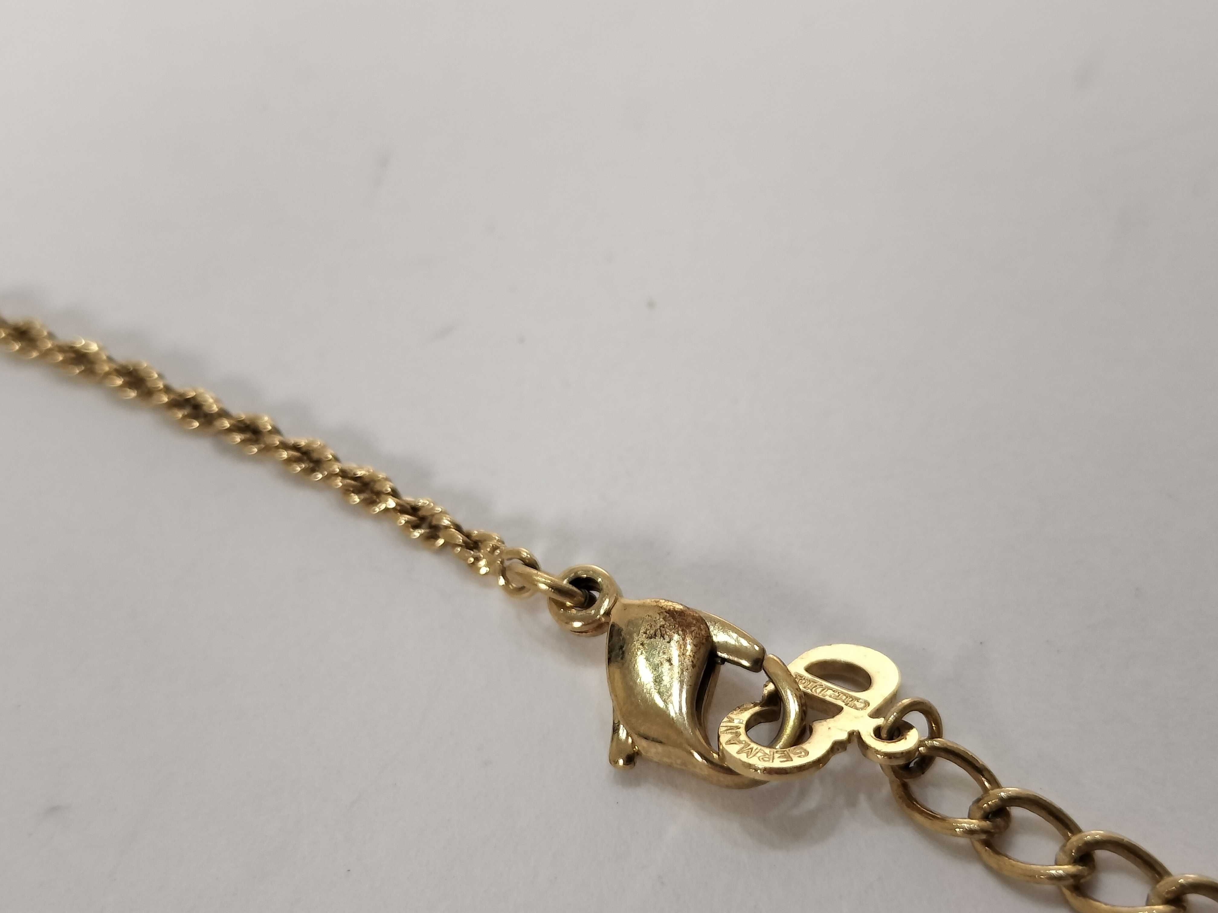 Gold Necklace with Stones — view 4