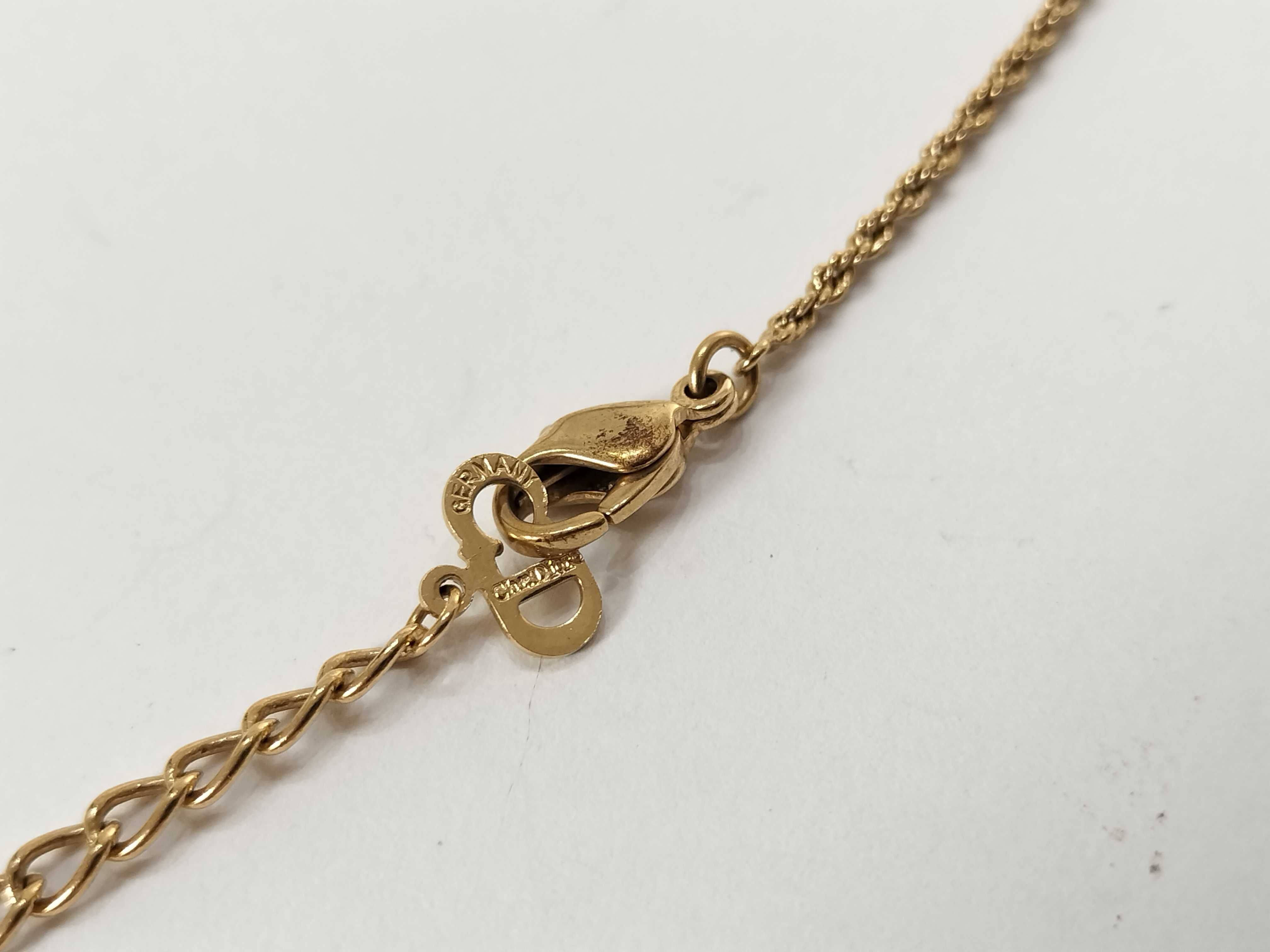 Gold Necklace with Stones — view 5