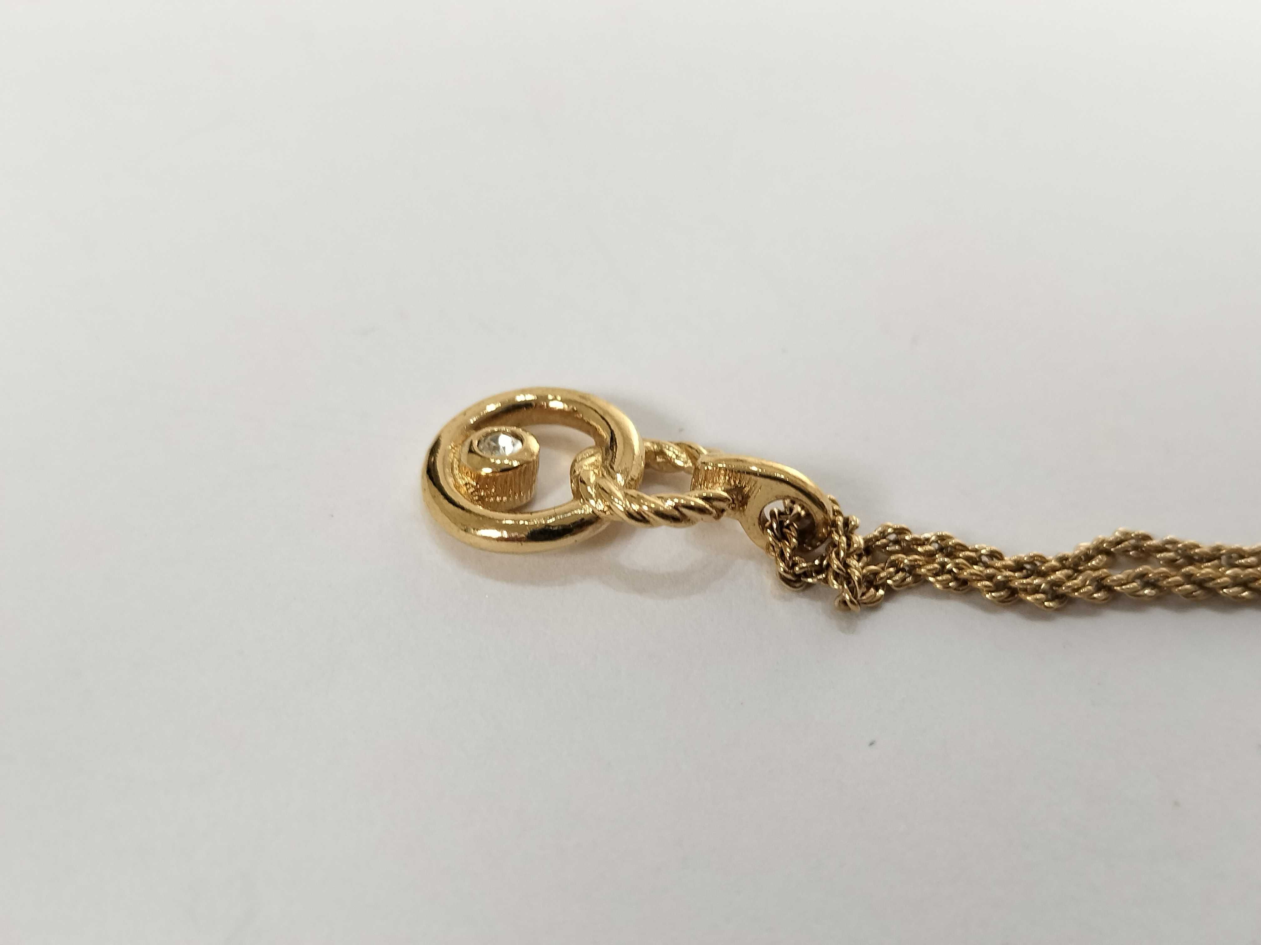 Gold Necklace with Stones — view 7
