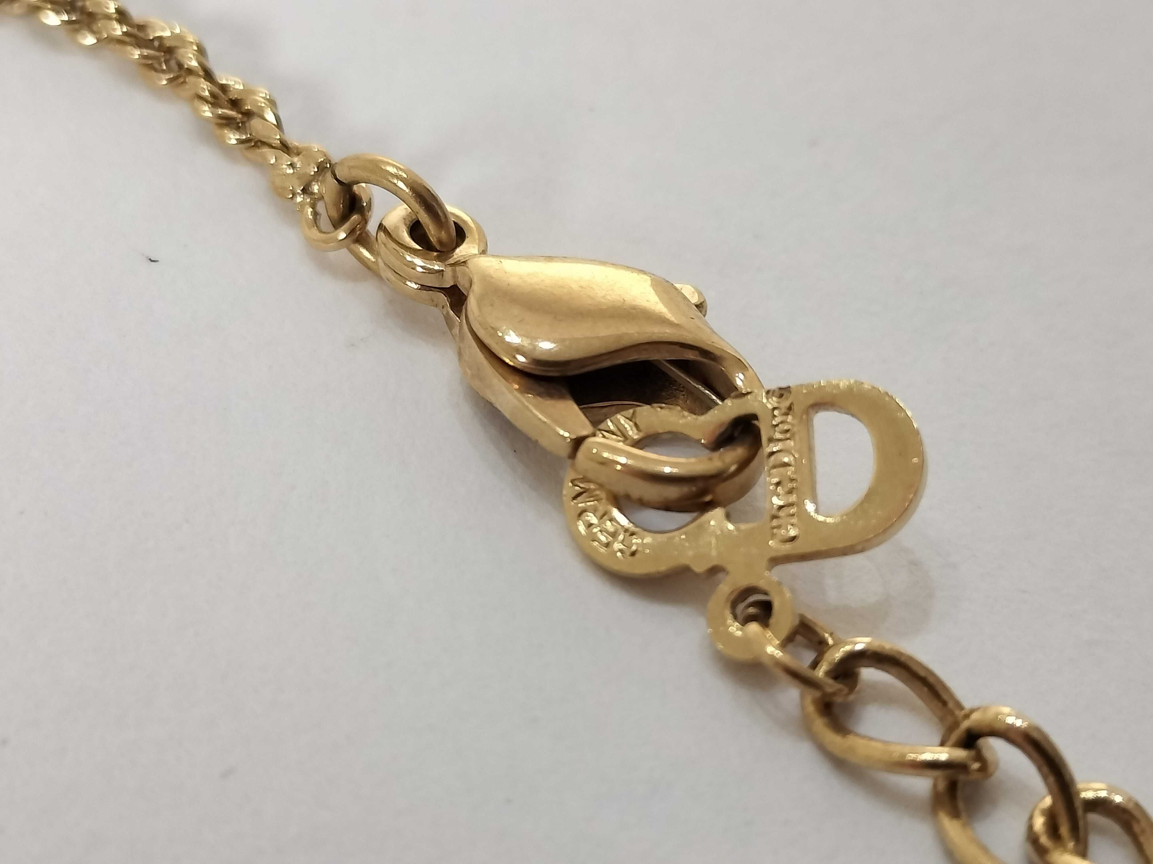 Gold Necklace with Stones — view 10