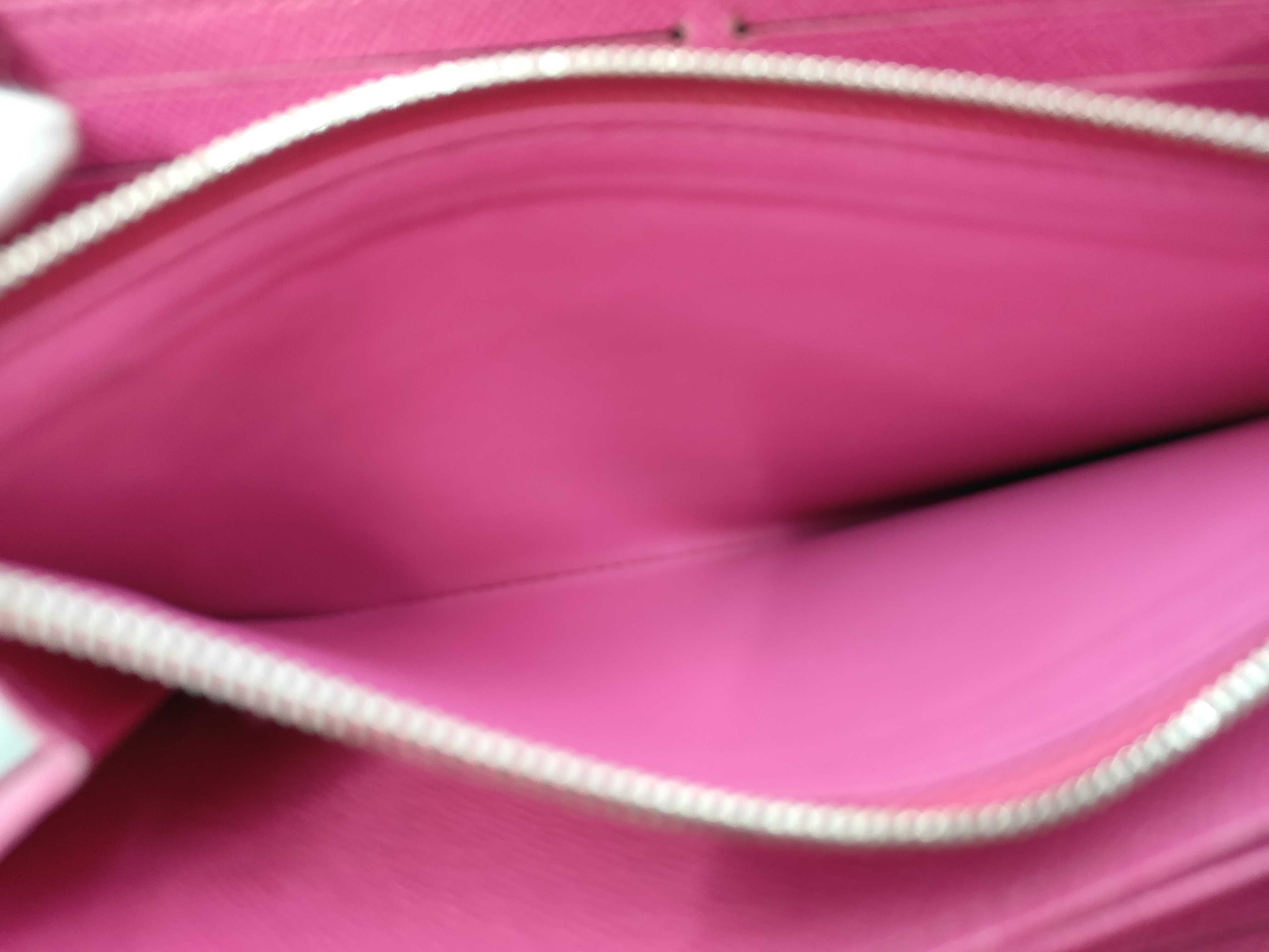 M64838 Epi Zippy Wallet Noir Hot Pink Wallet — view 5