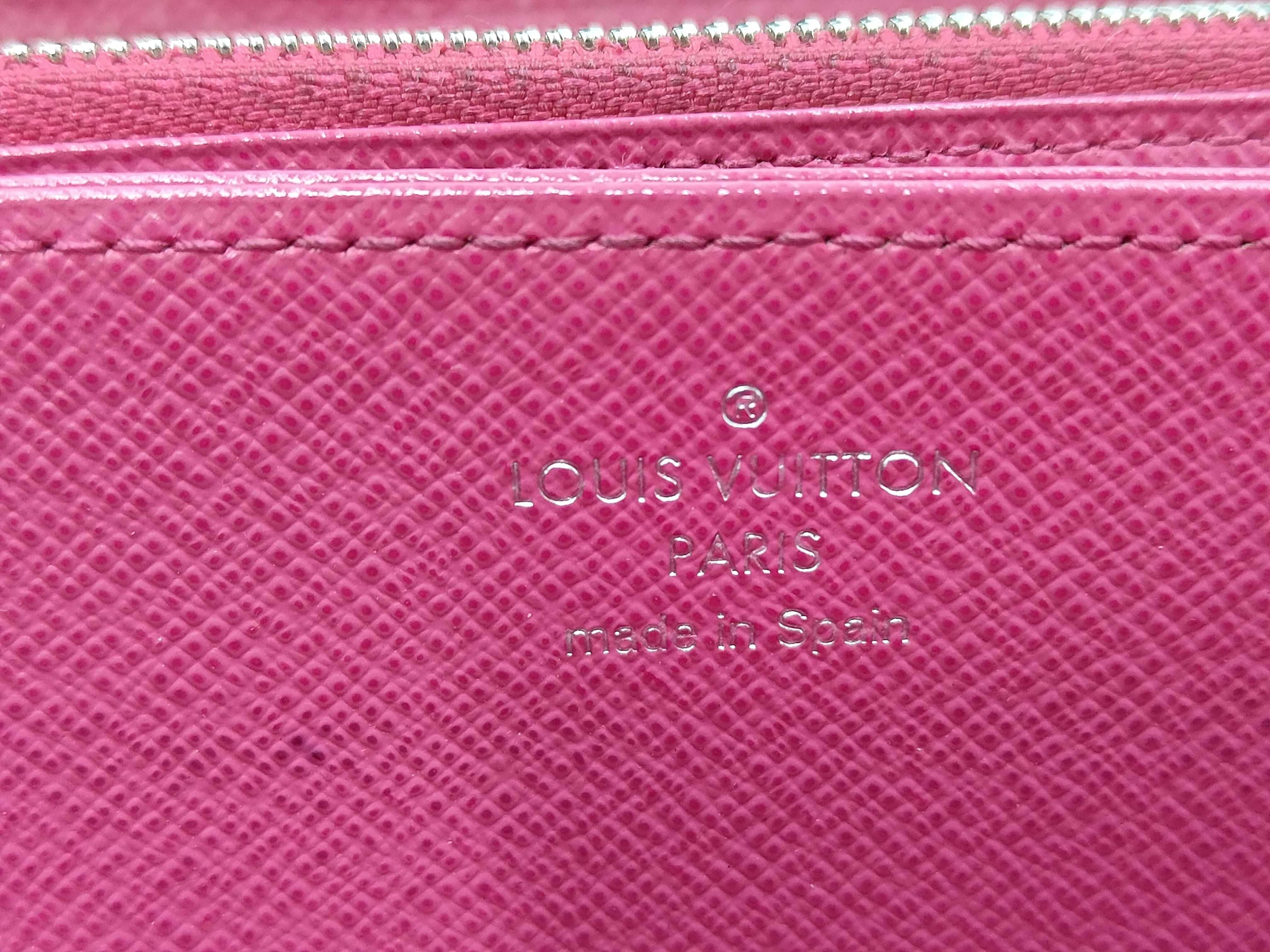 M64838 Epi Zippy Wallet Noir Hot Pink Wallet — view 6