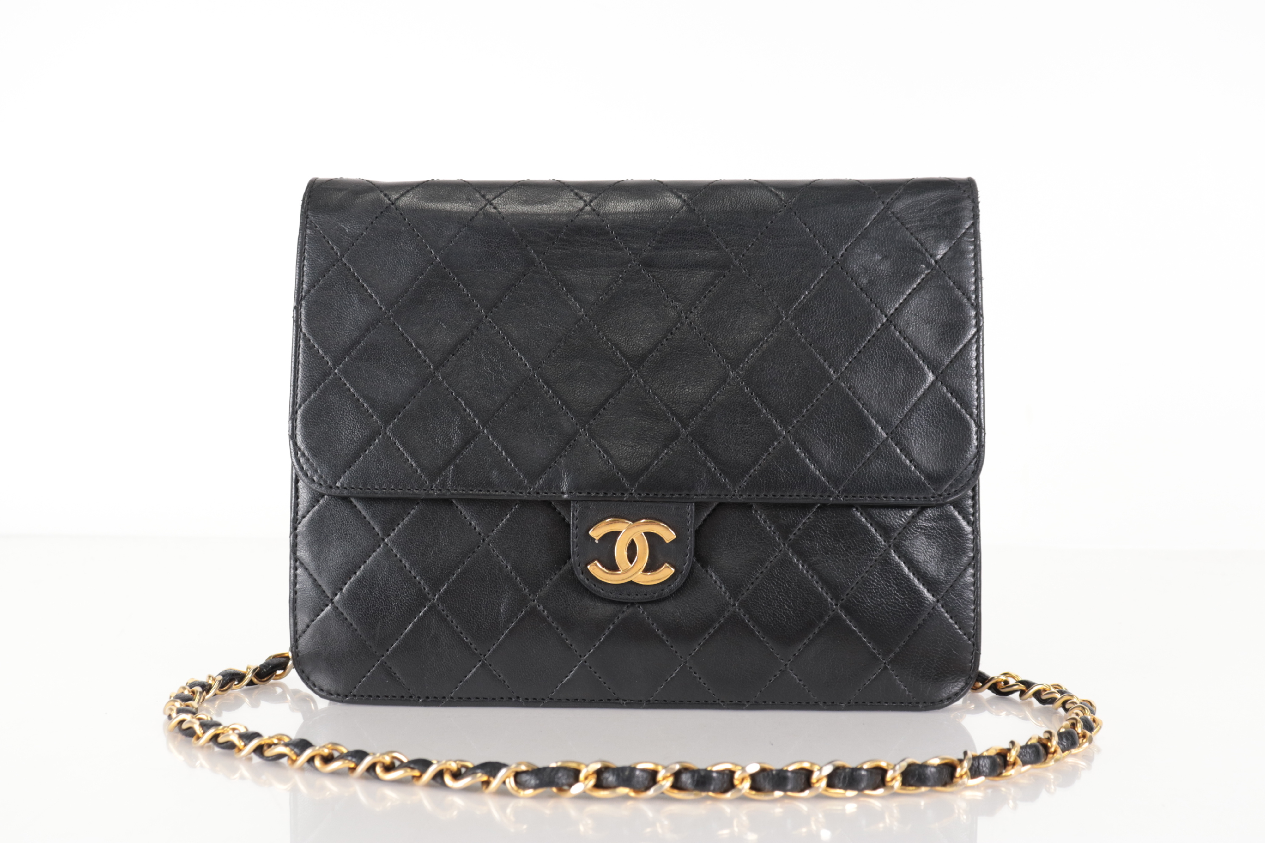 Matelassé Lambskin Push Chain Shoulder Bag (Series 7)