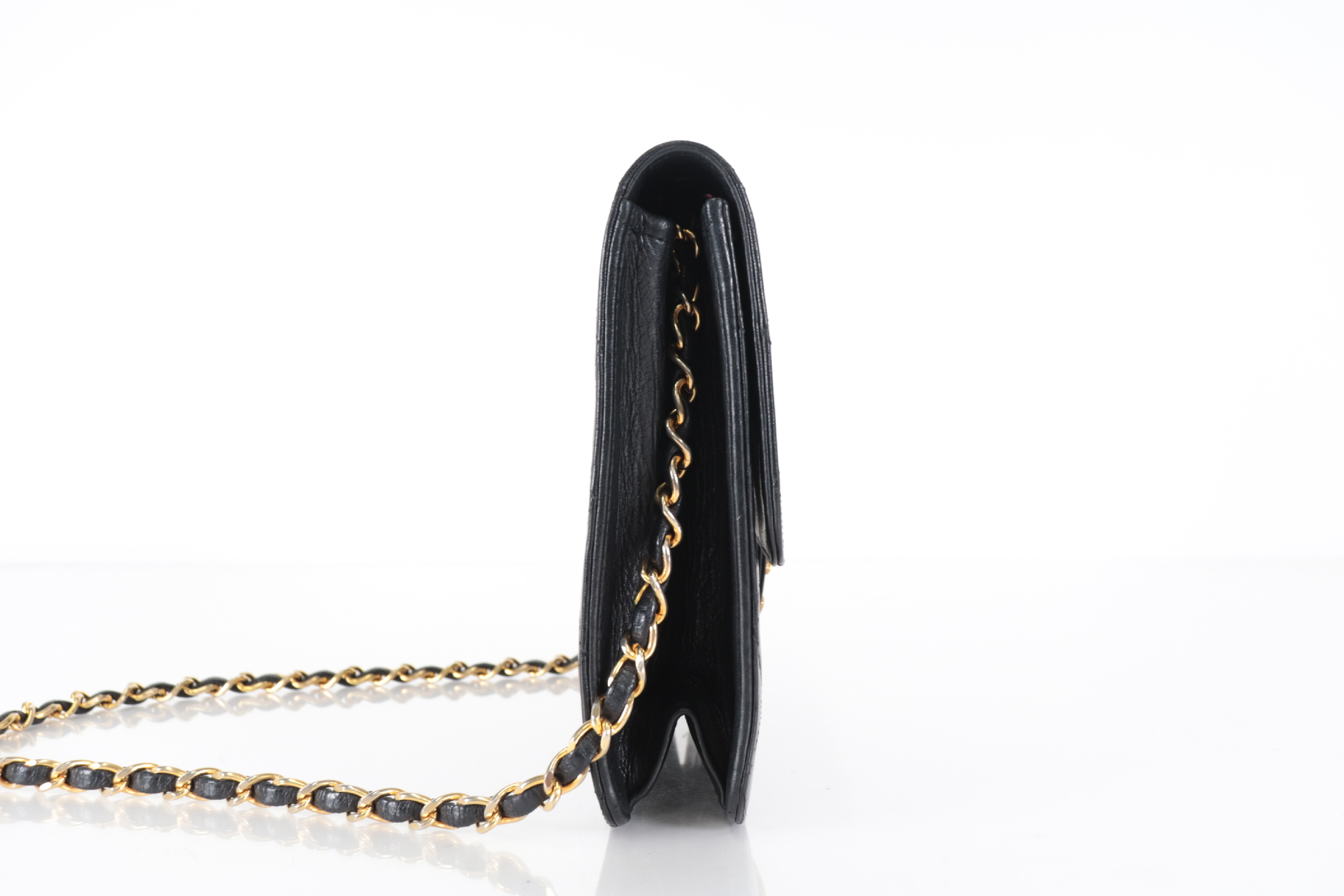 Matelassé Lambskin Push Chain Shoulder Bag (Series 7) — view 3
