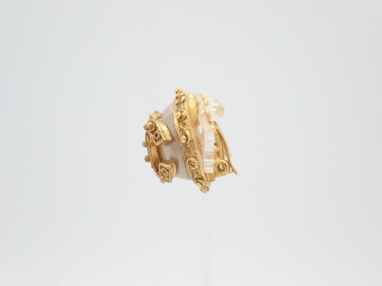 Earrings, Coco Mark, Gold, 94A — view 3