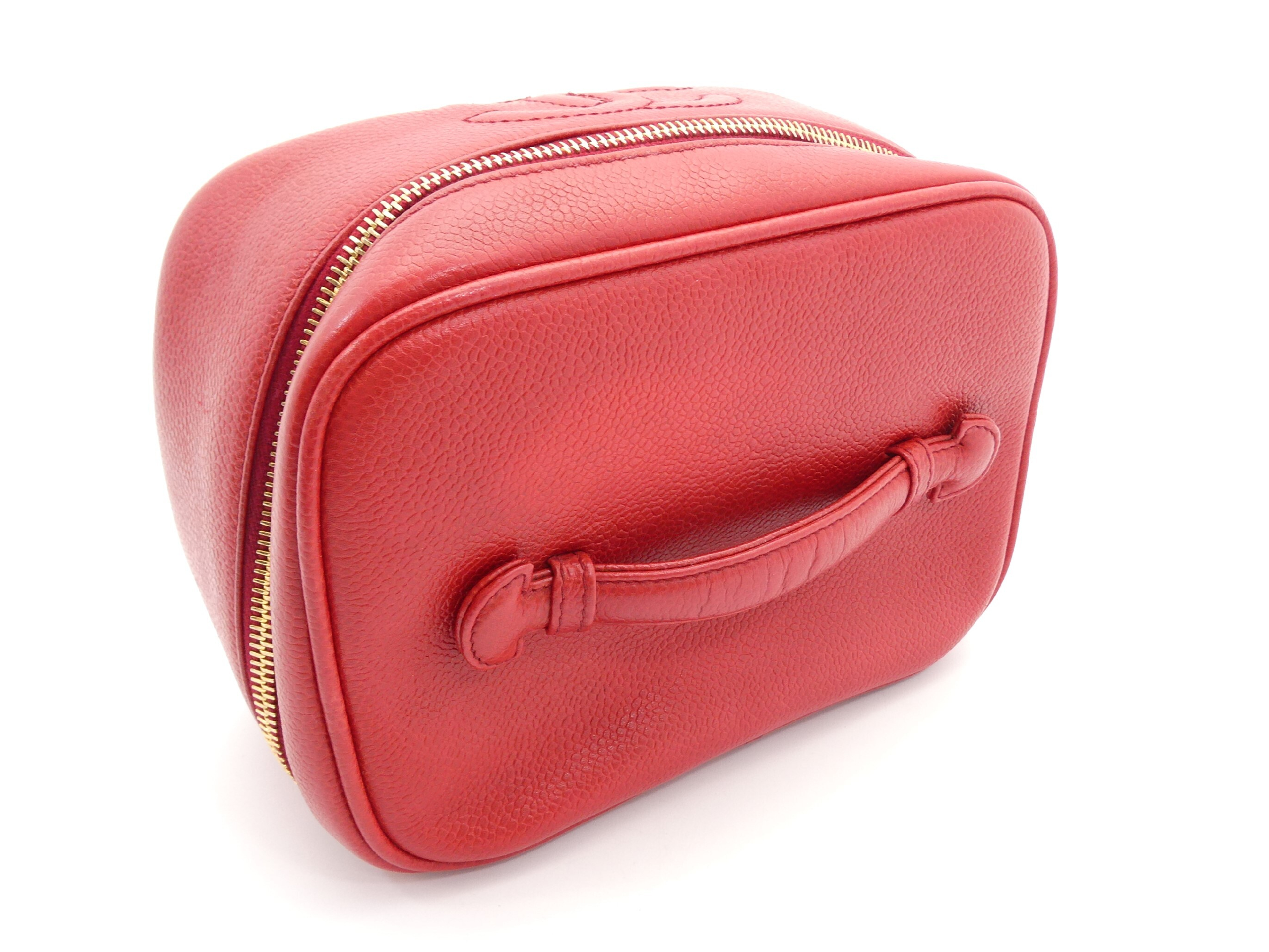 Caviar Skin Coco Mark Vanity Bag — view 6