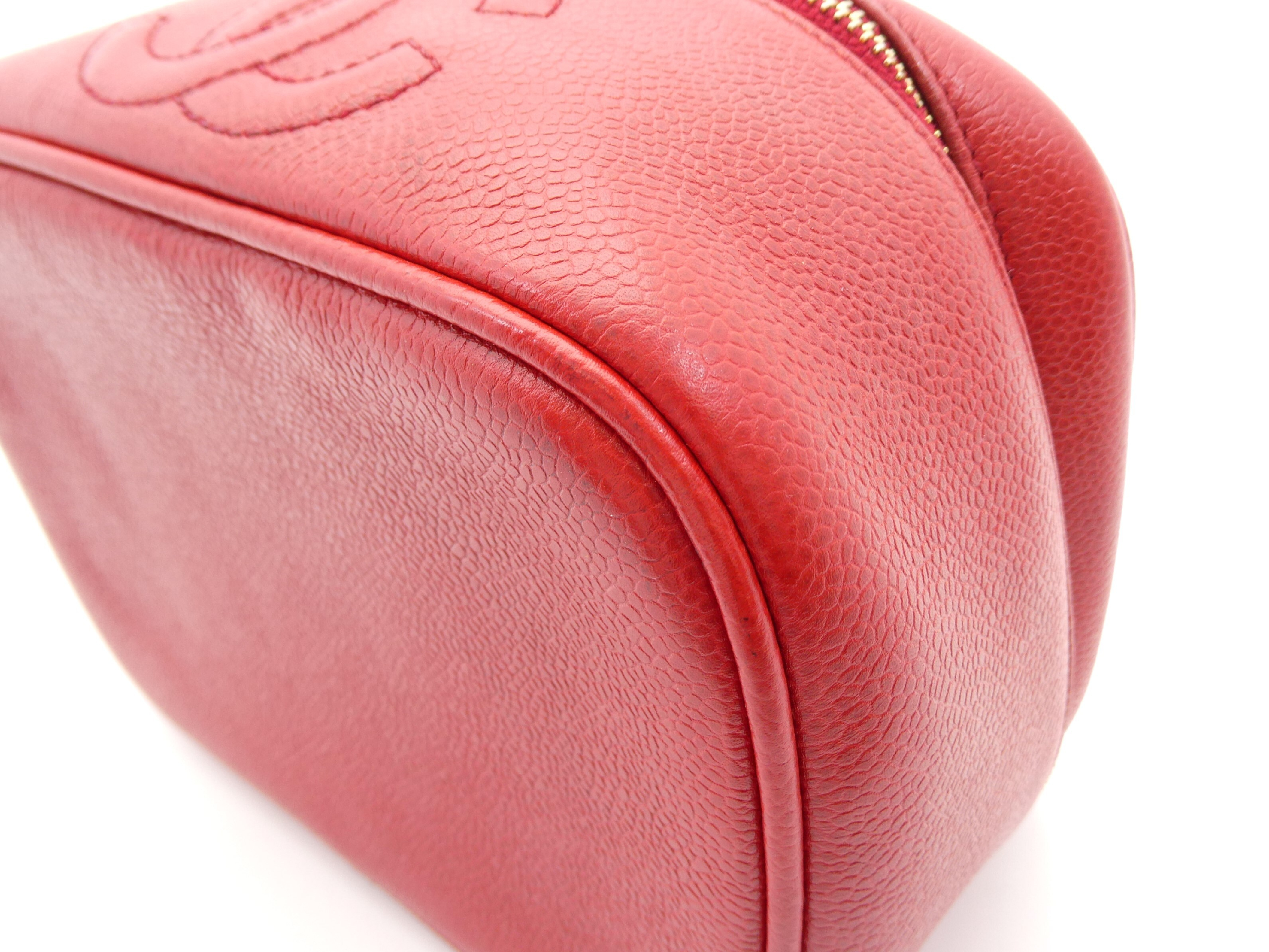 Caviar Skin Coco Mark Vanity Bag — view 10
