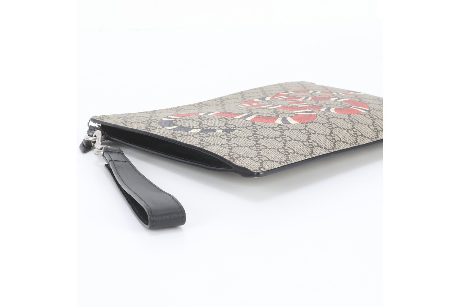 GG Supreme Kingsnake 473904 Leather Second Bag — view 5