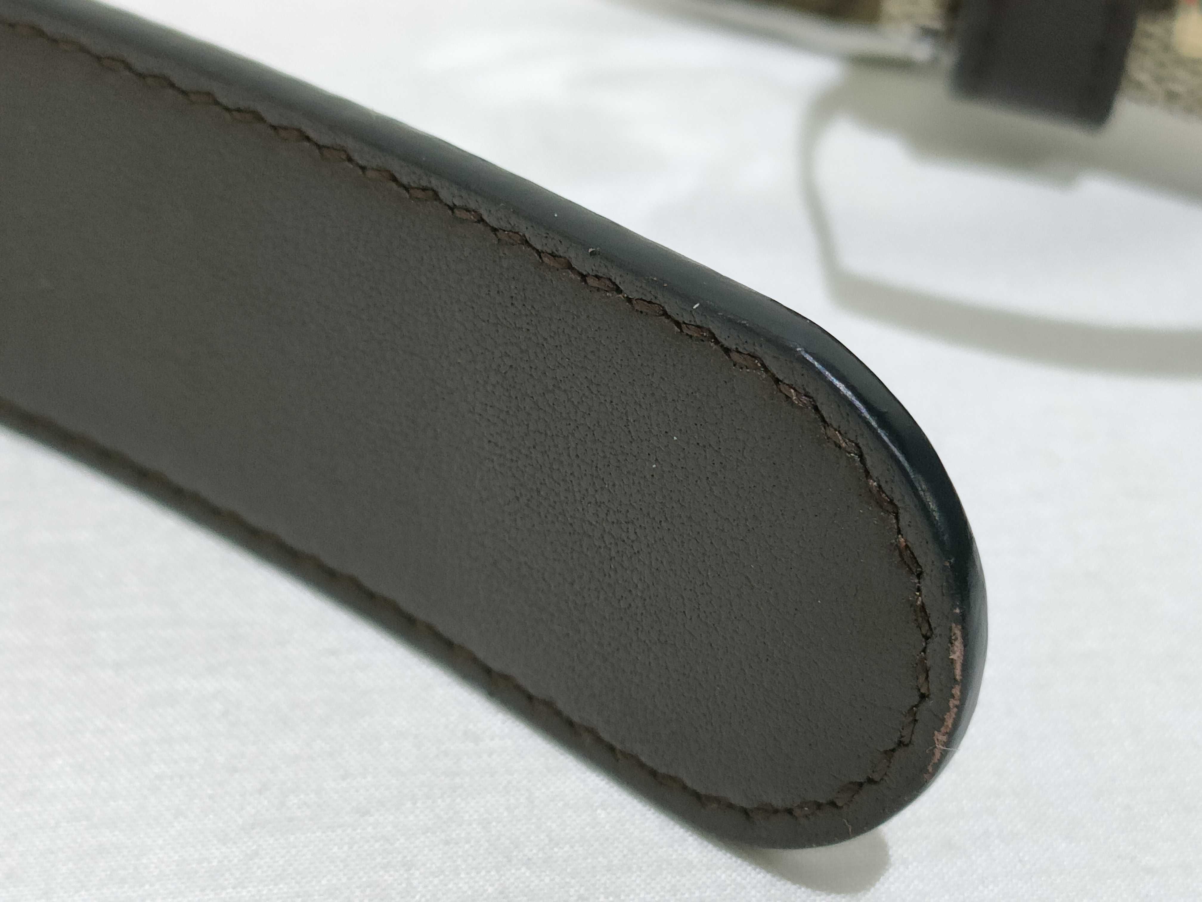 GG Supreme x Bee Print 480199 Canvas x Leather Belt — view 6
