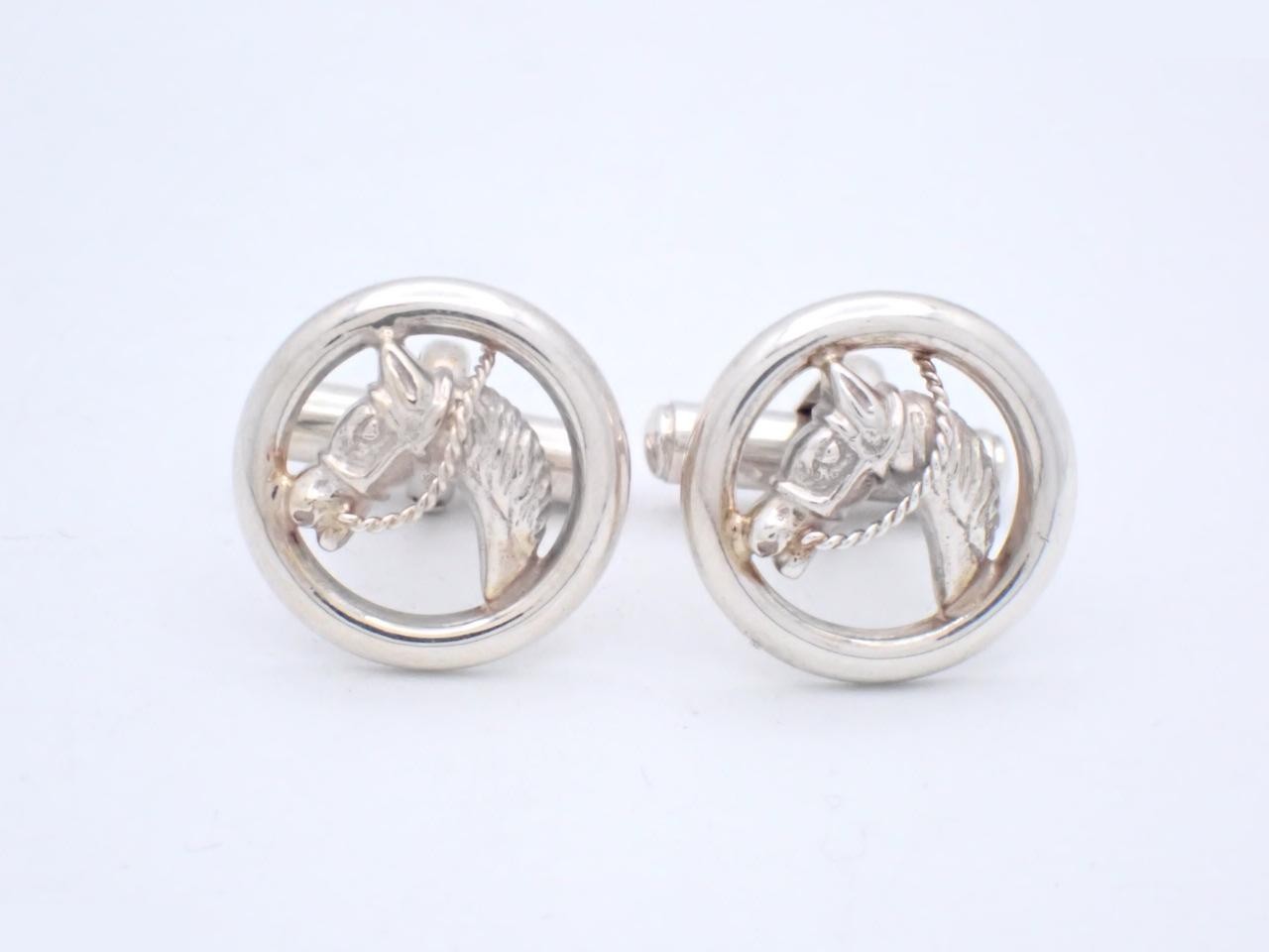 Horse Cufflinks 925/10.6g