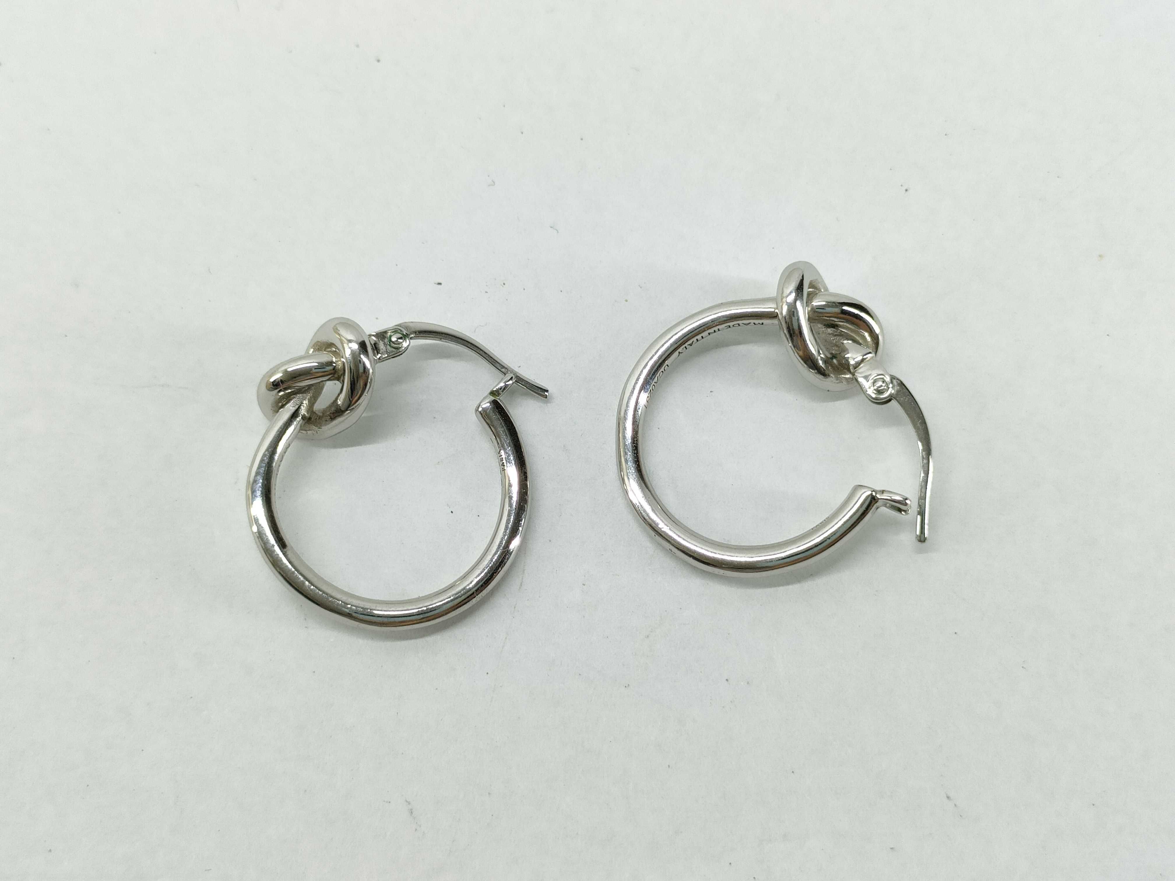 Knot Small Hoop Earrings — view 2