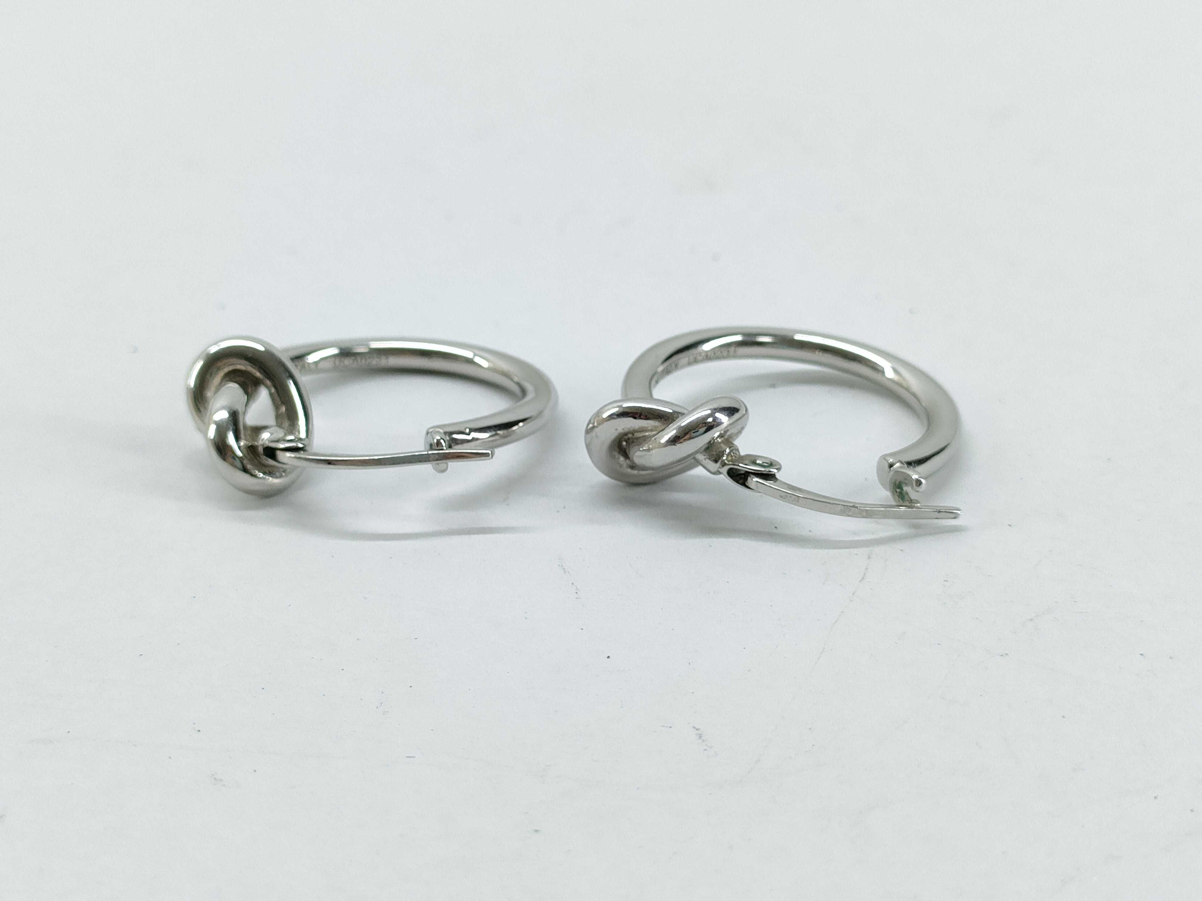 Knot Small Hoop Earrings — view 4
